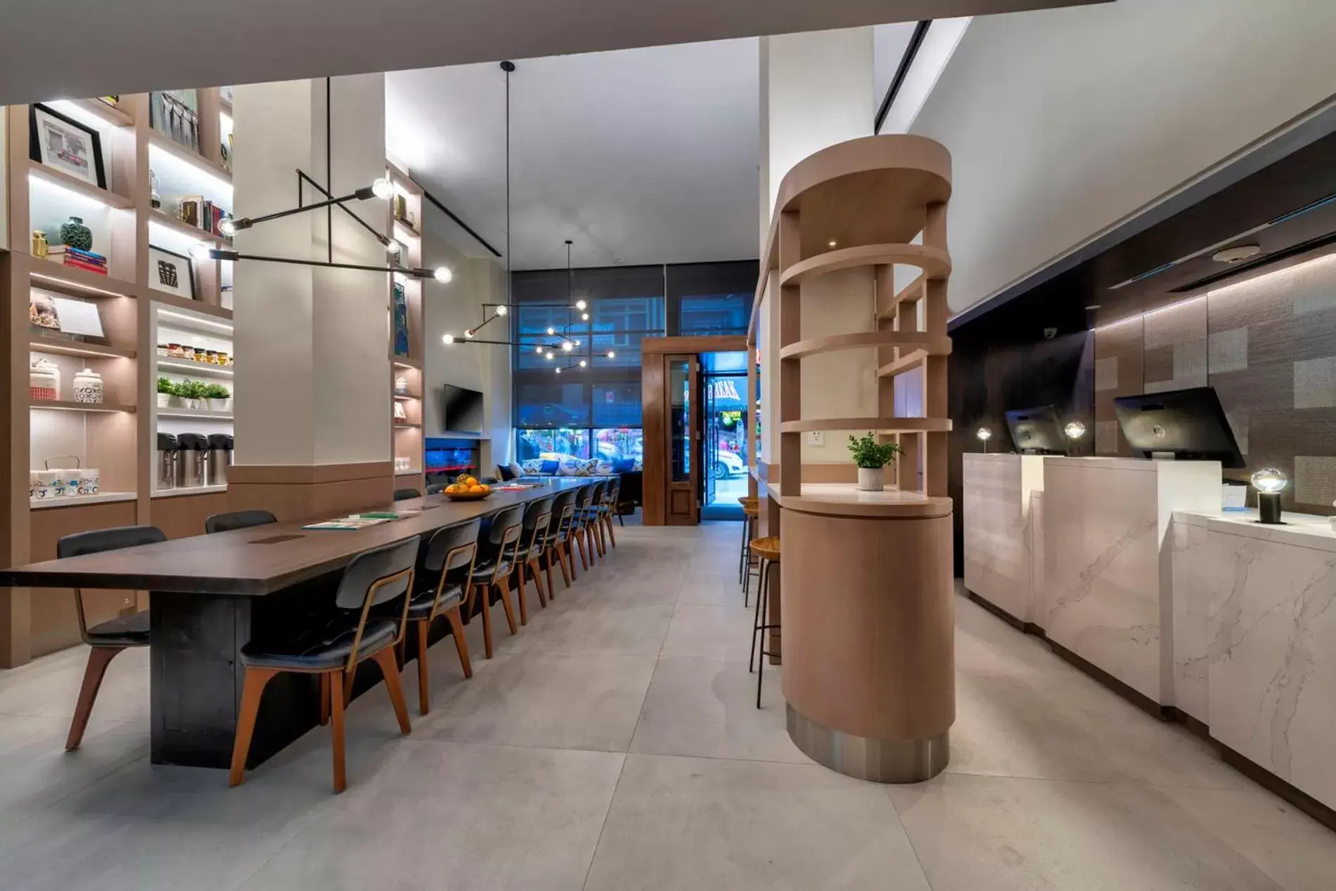 Lobby or reception, Kitchen/Kitchenette in Citadines Connect Fifth Avenue New York