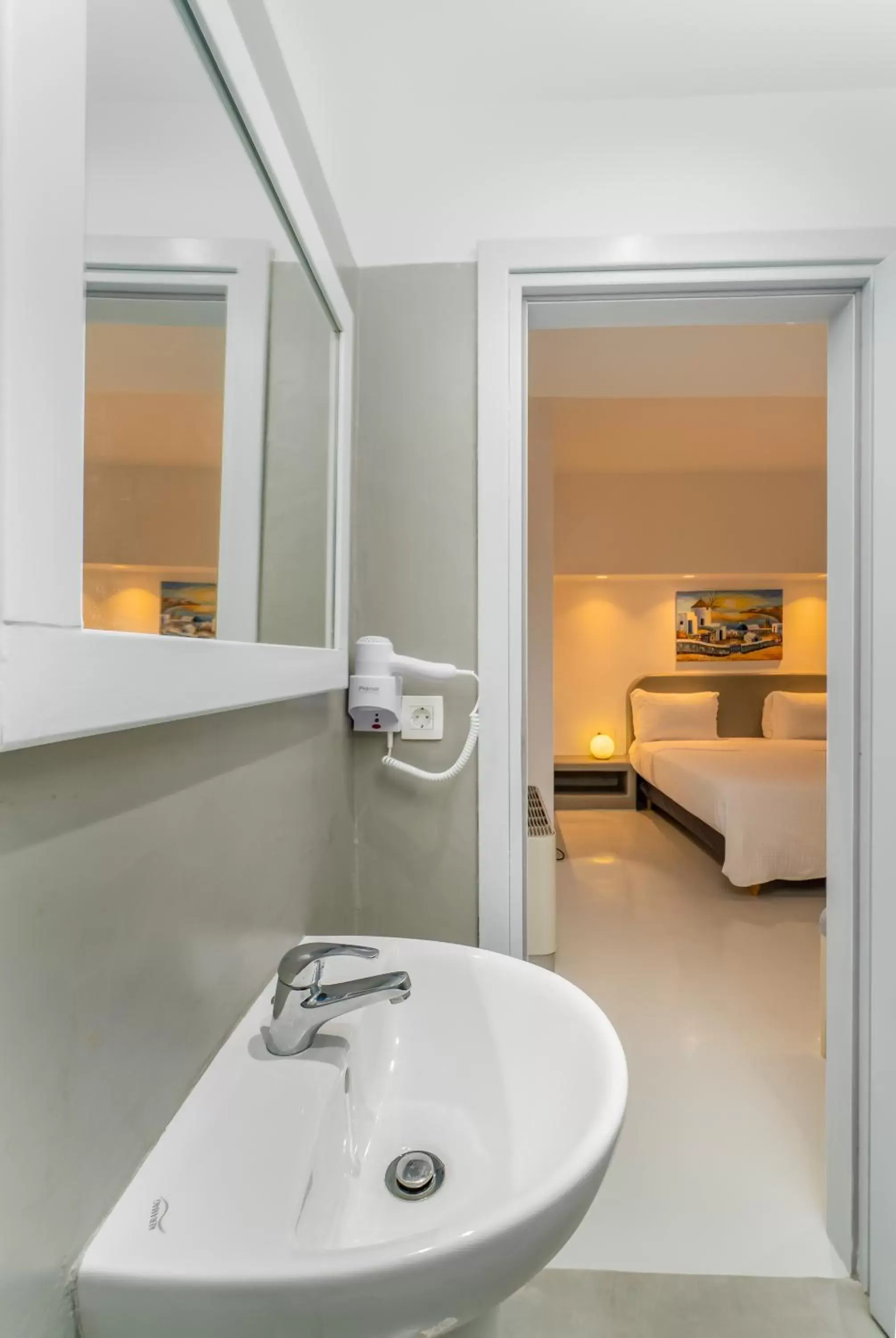 Bathroom in Central Fira Suites