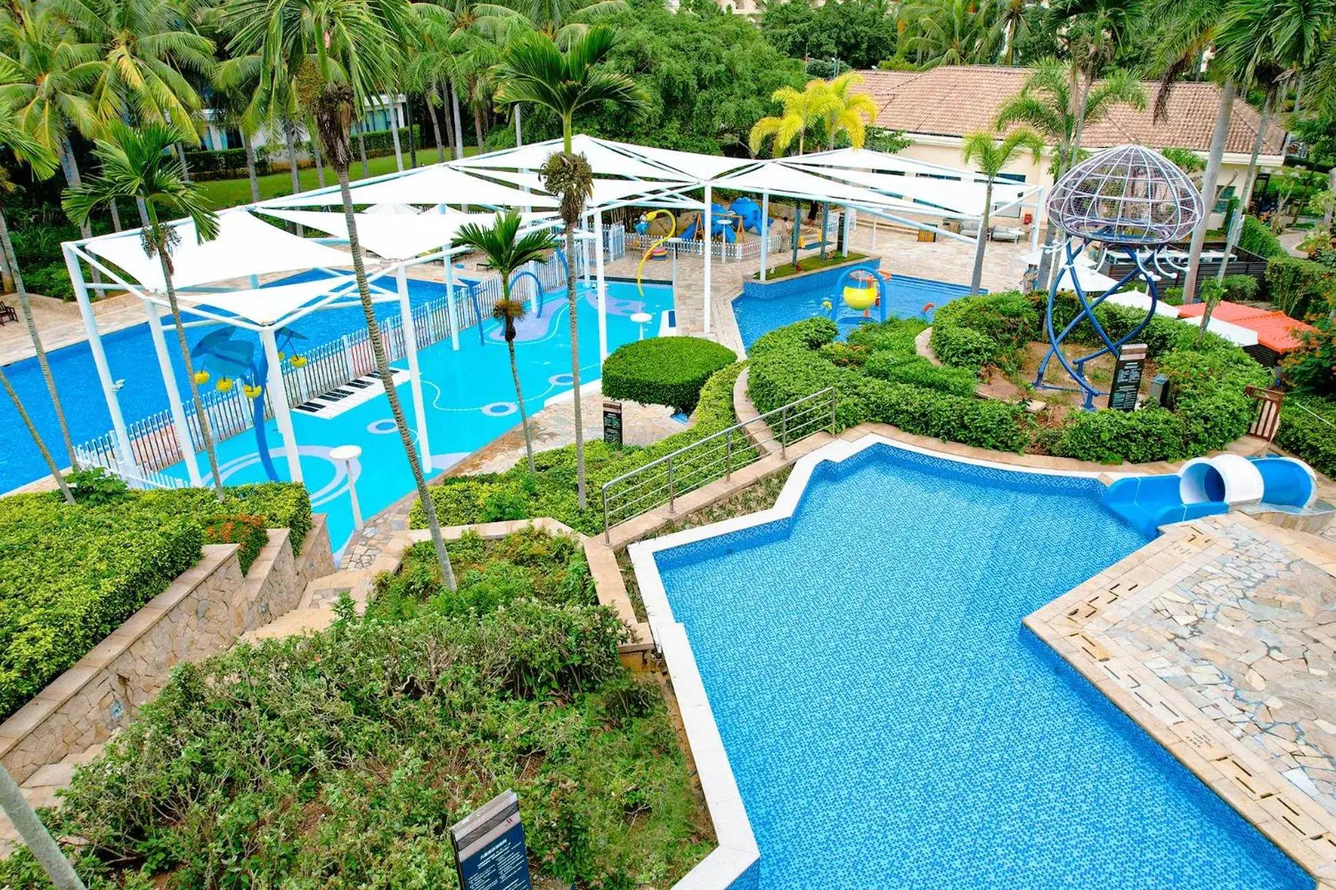 Children play ground, Pool View in Sanya Marriott Yalong Bay Resort & Spa