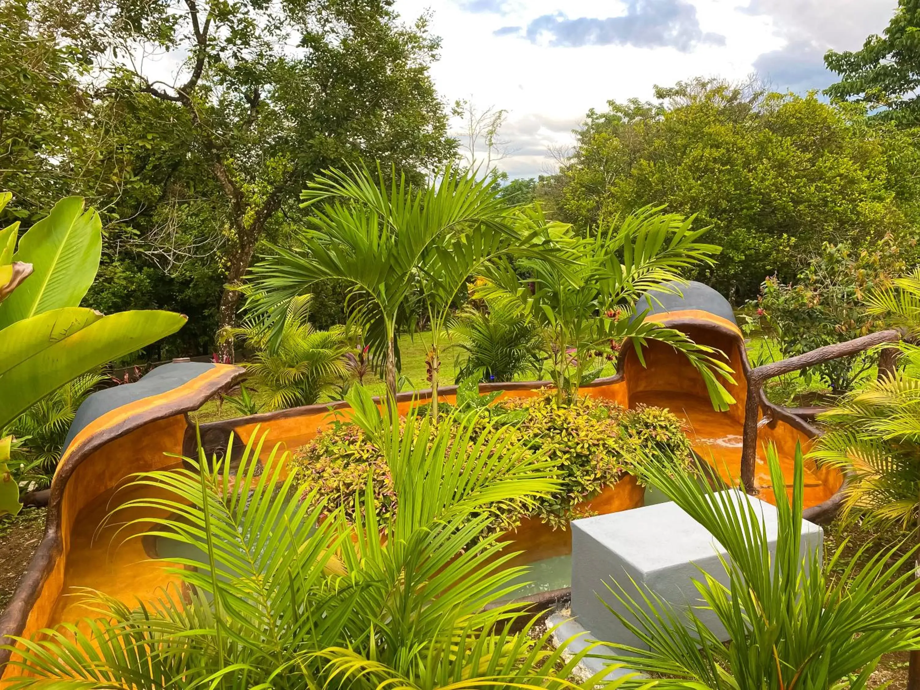 Hot Spring Bath, Pool View in Hotel Heliconias Nature Inn & Hot Springs