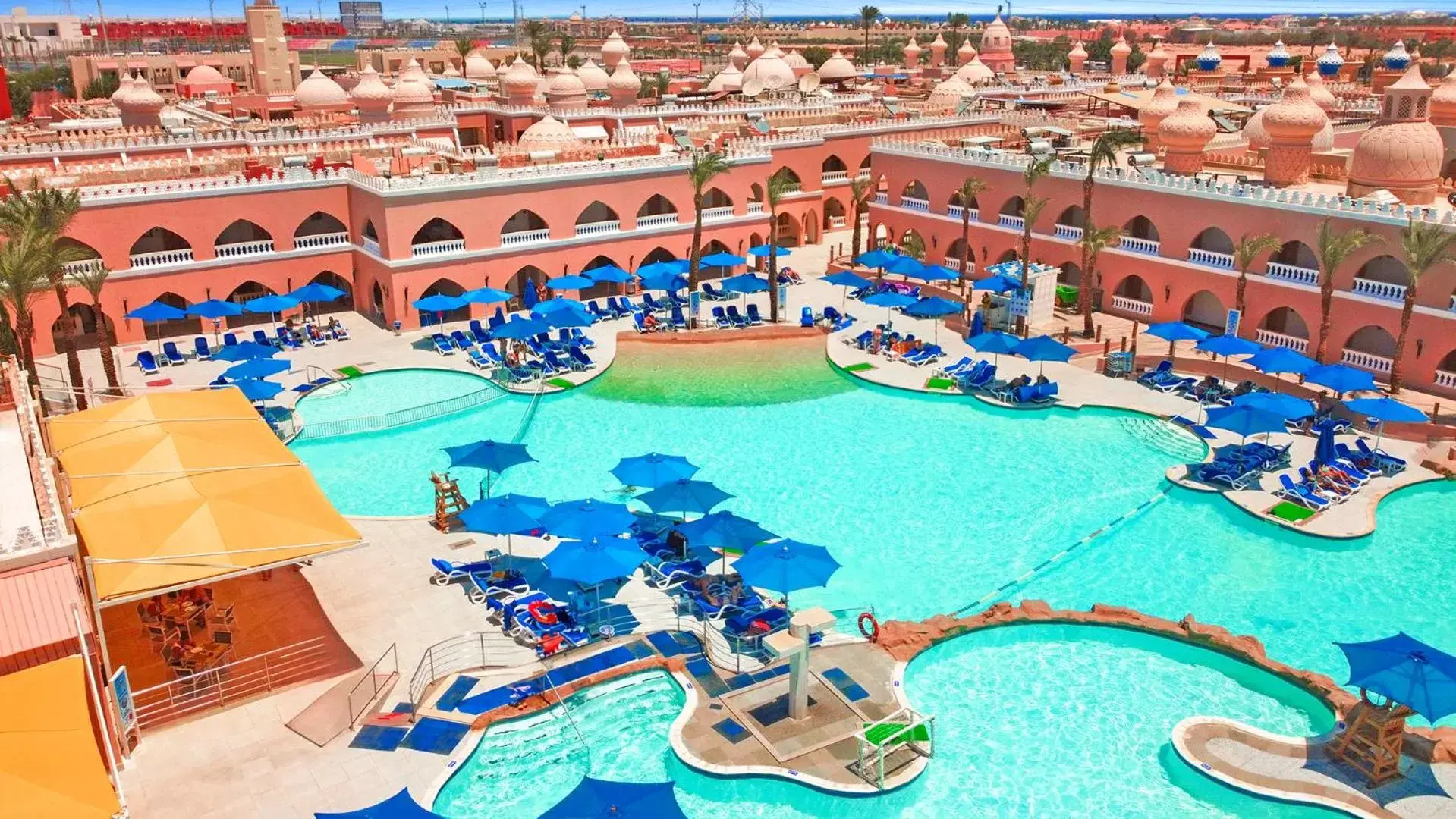 Swimming pool in Pickalbatros Alf Leila Wa Leila Resort - Neverland Hurghada Swimming pool in Pickalbatros Alf Leila Wa Leila Resort - Neverland Hurghada