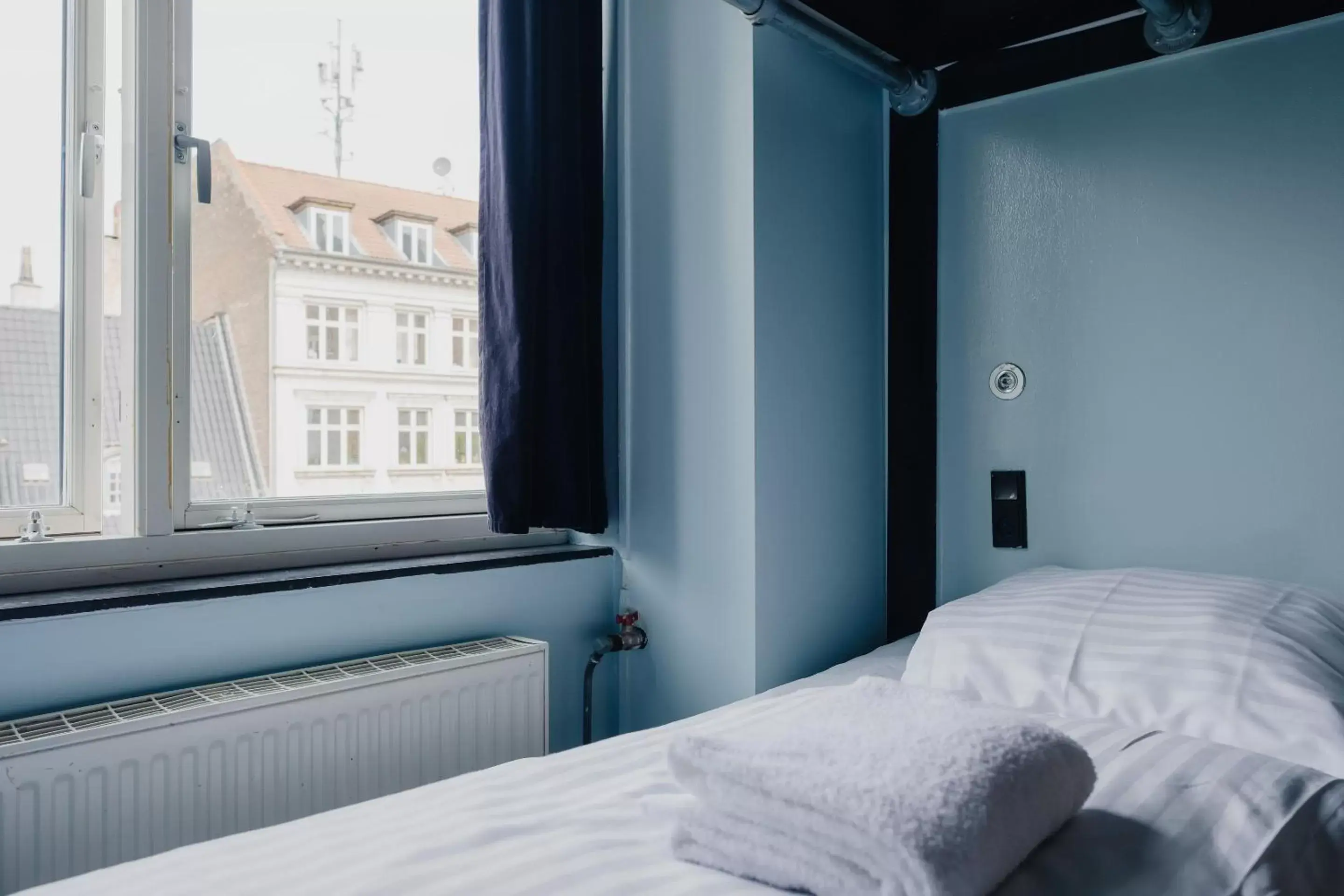 Twin Room with Shared Bathroom in Copenhagen Downtown Hostel