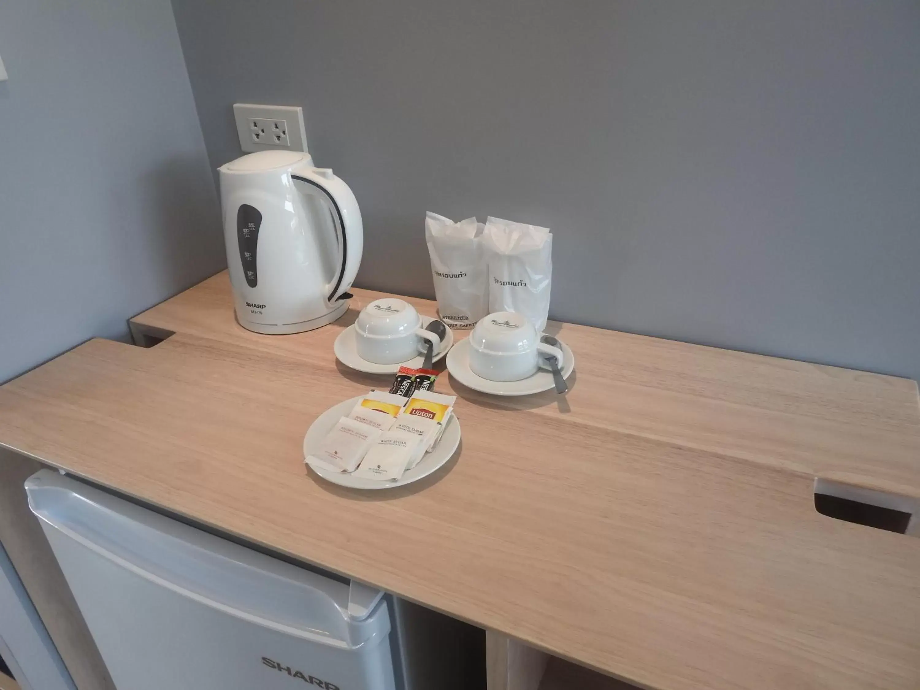 Coffee/Tea Facilities in Bay Window at Sea