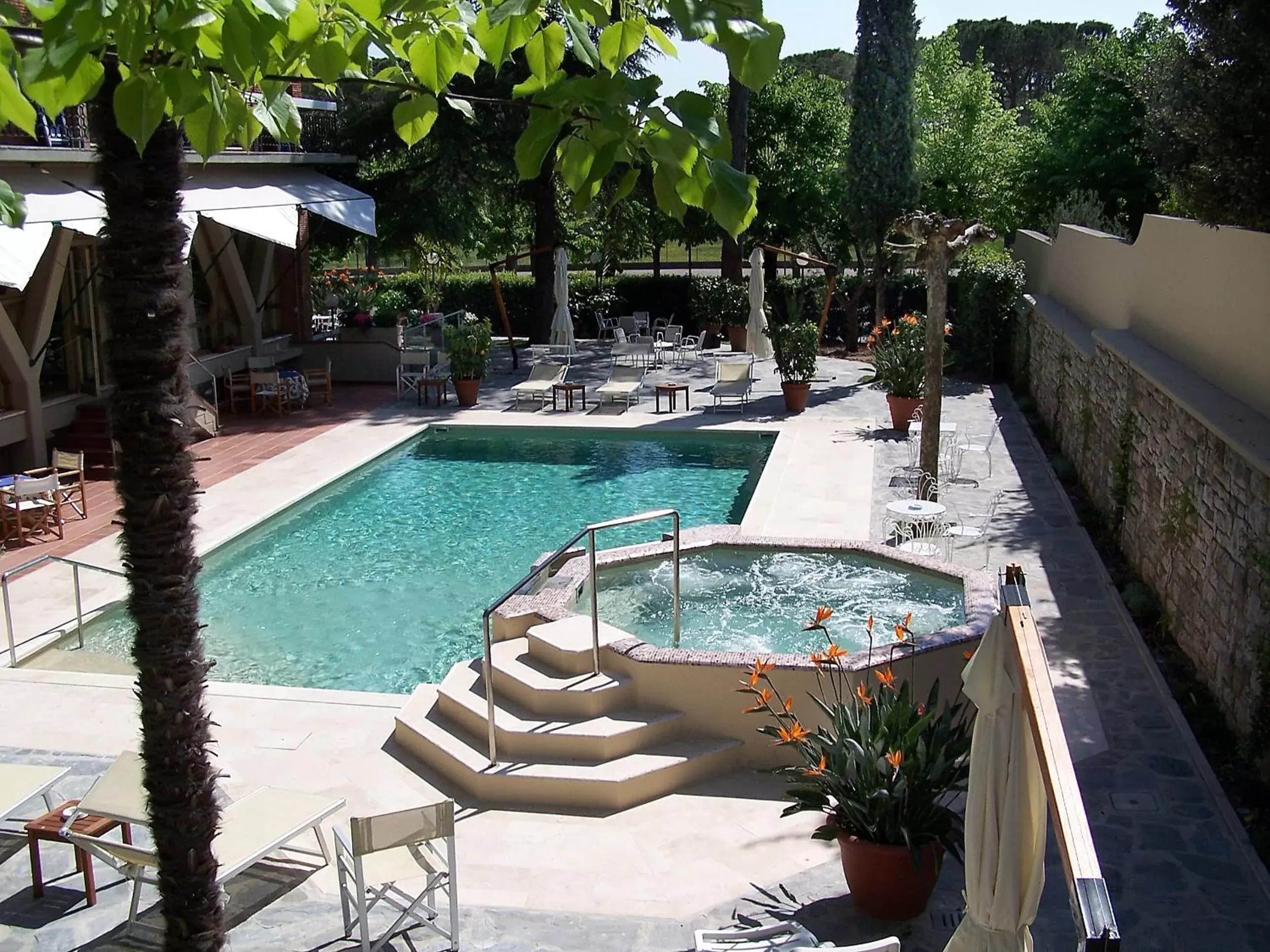 Spring, Pool View in Hotel Torretta