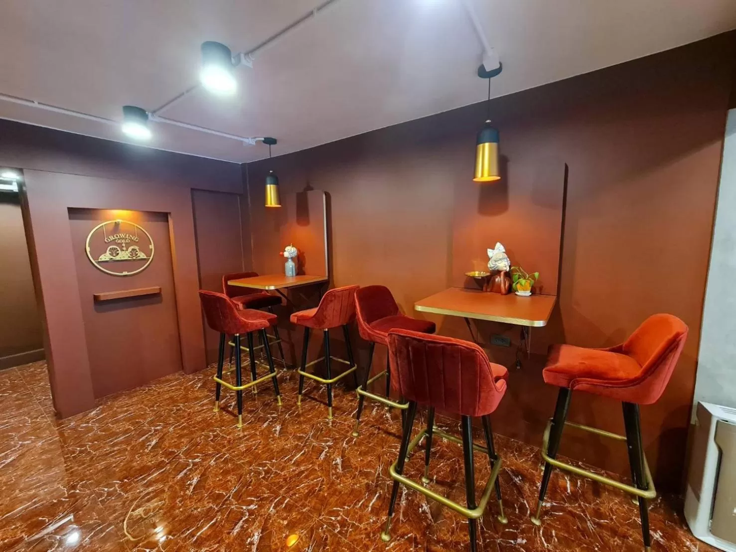 Seating area in Golden House