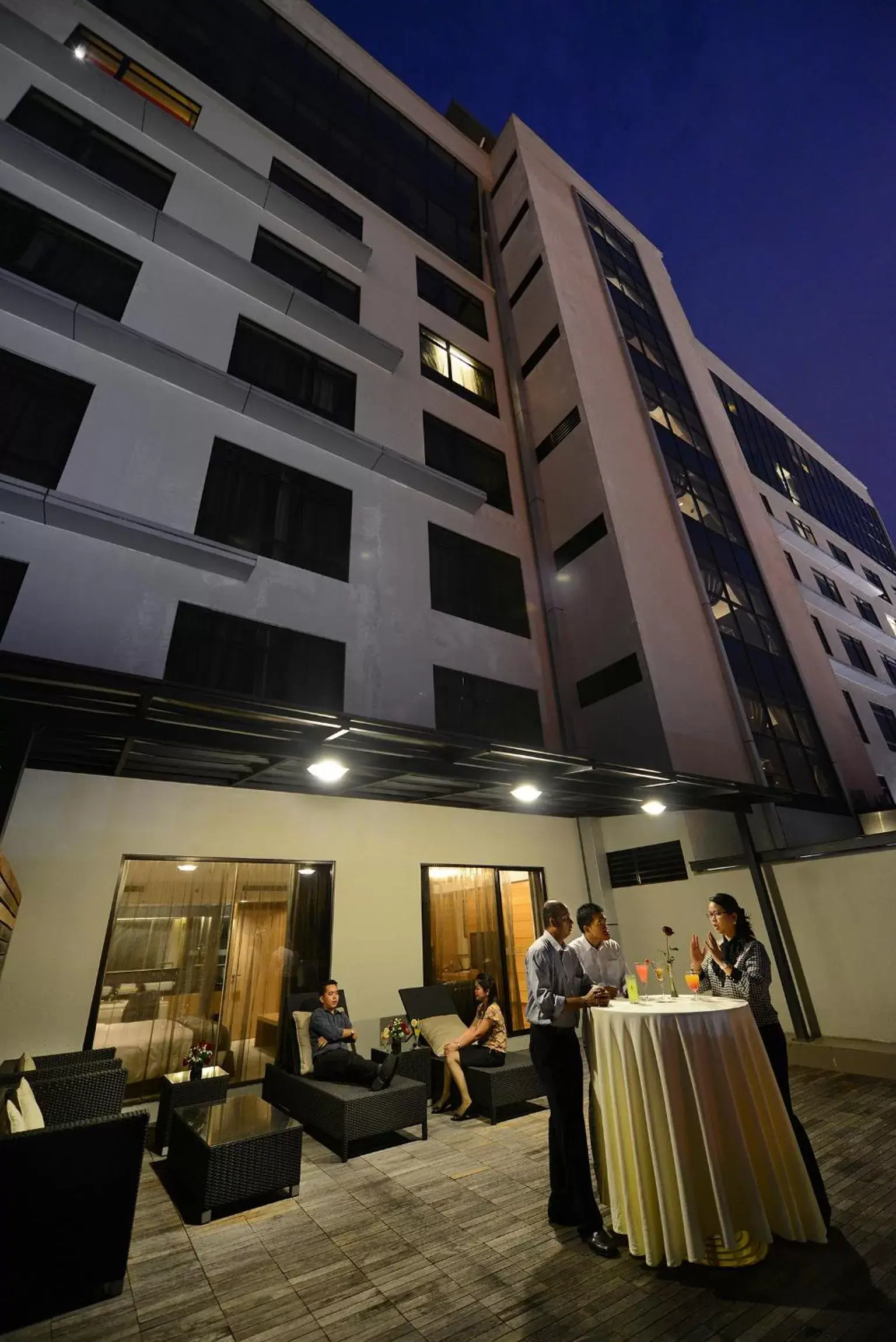 Balcony/Terrace, Property Building in Horizon Hotel