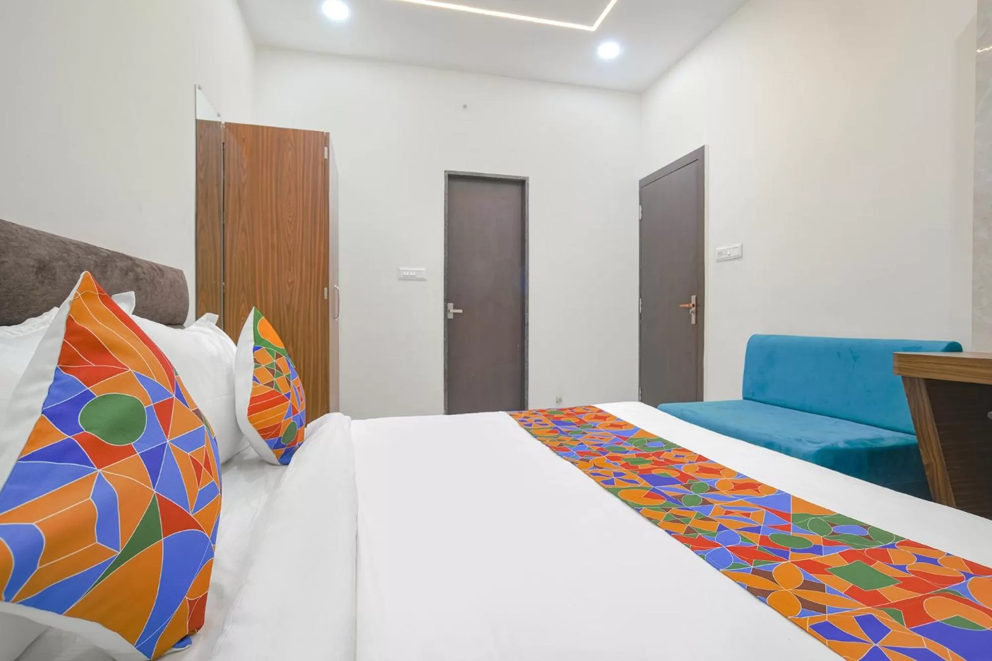 Bed in FabHotel Ramya