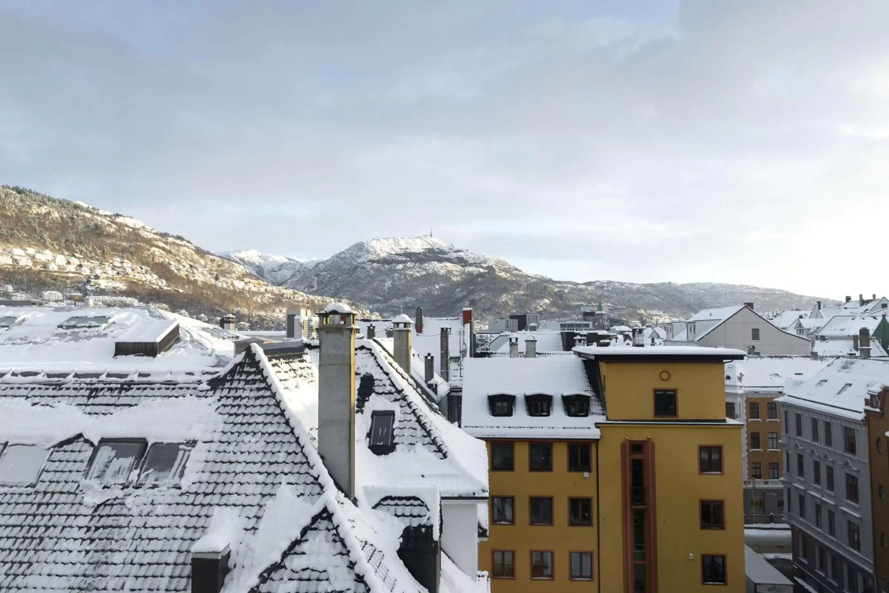 Bedroom, Winter in Scandic Bergen City