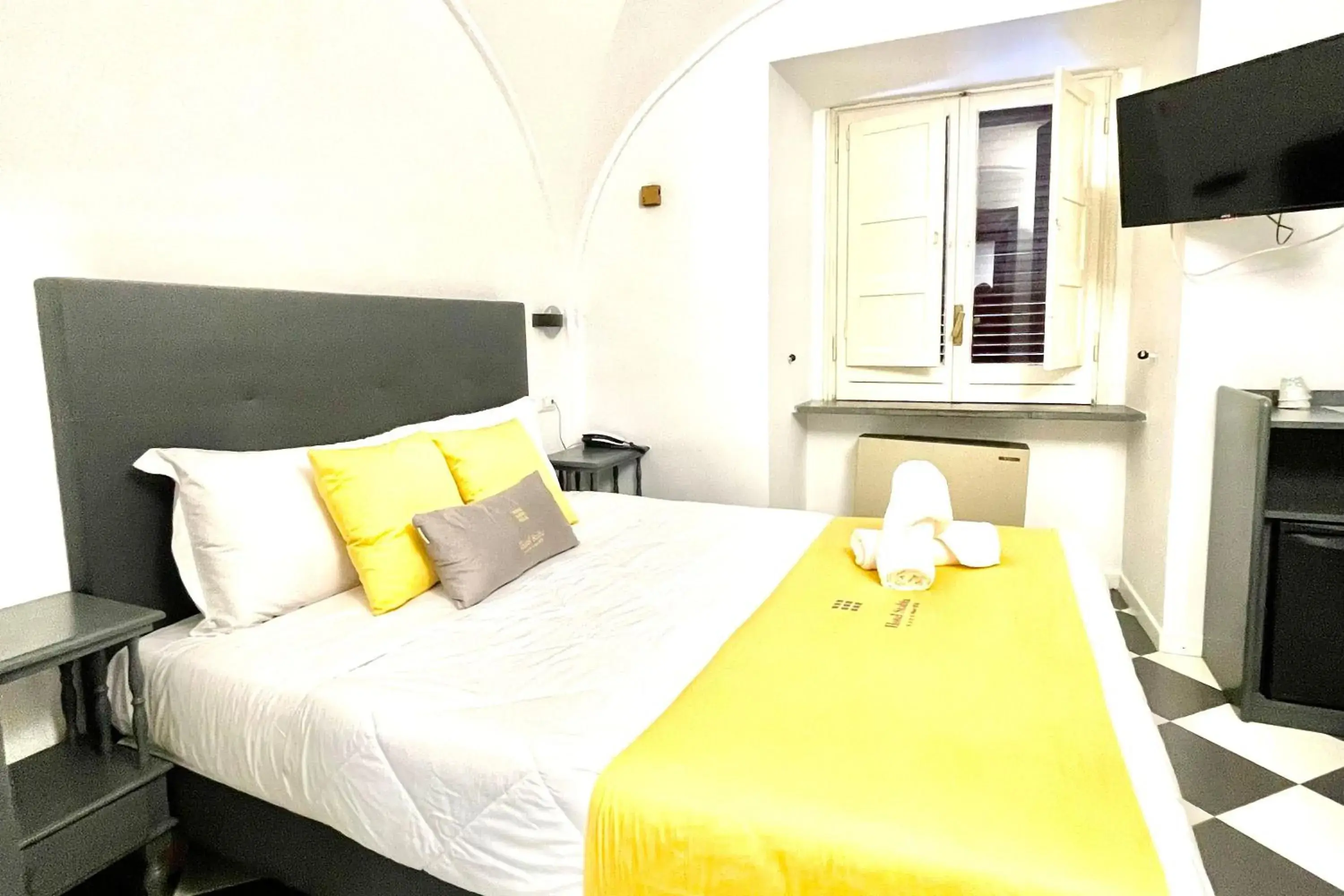 Bedroom, Bed in Hotel Stabia