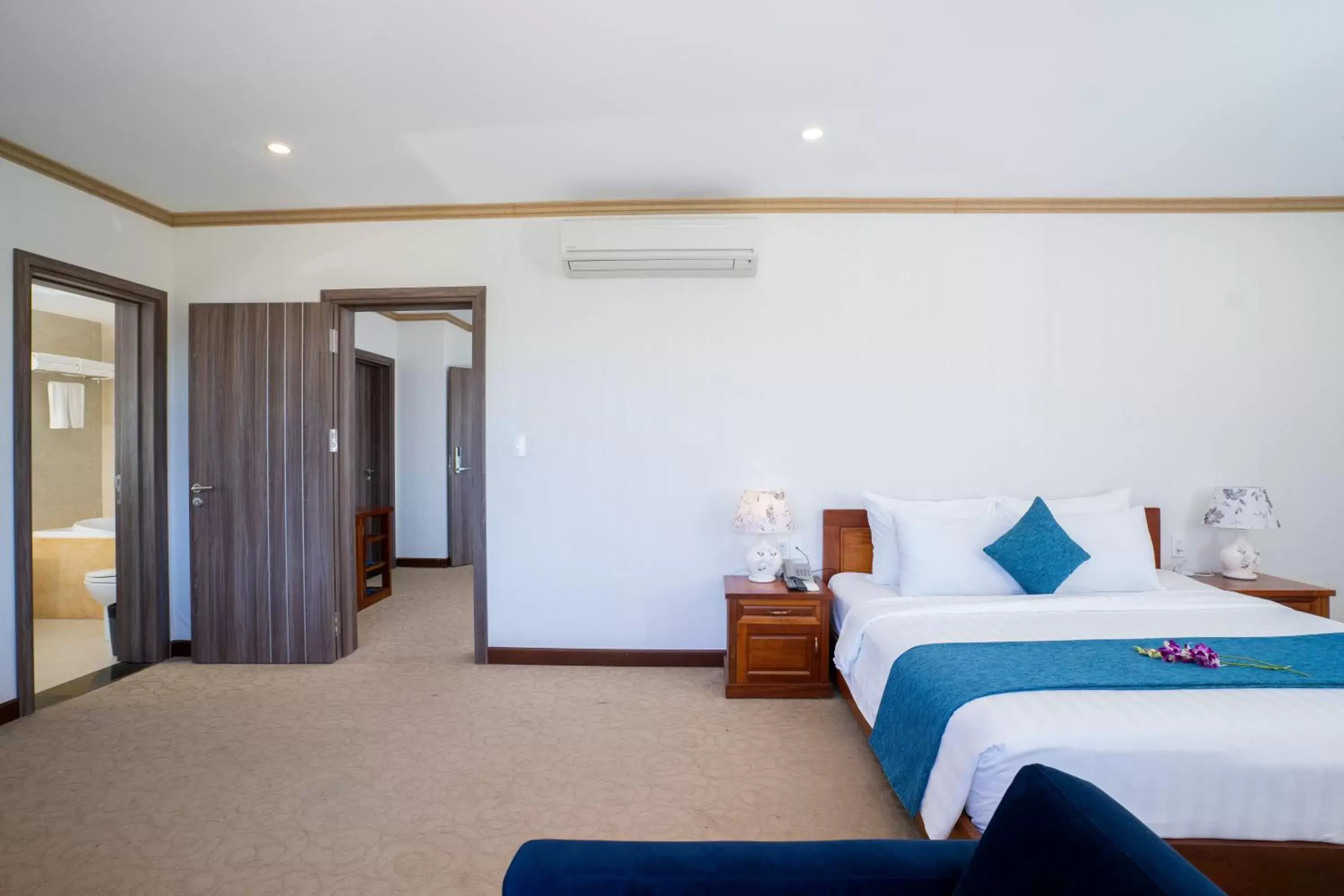 Bedroom, Bed in Navy Hotel Cam Ranh