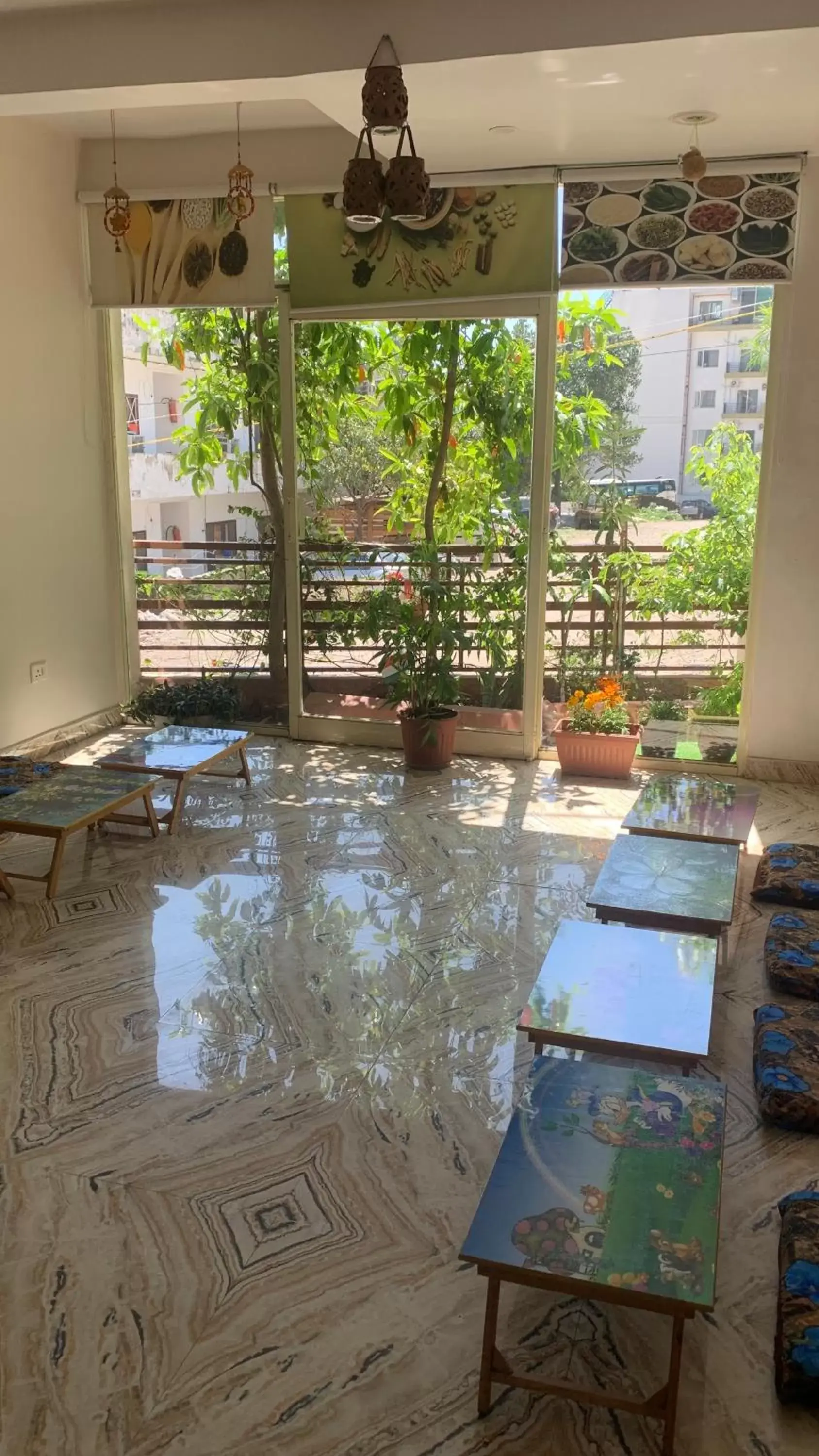 Dining area in Rudram Hotel Yoga & Ayurveda Retreat