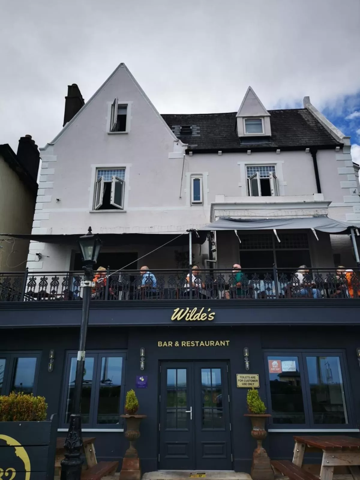 Facade/entrance in The Strand Hotel, the former residence of Oscar Wilde