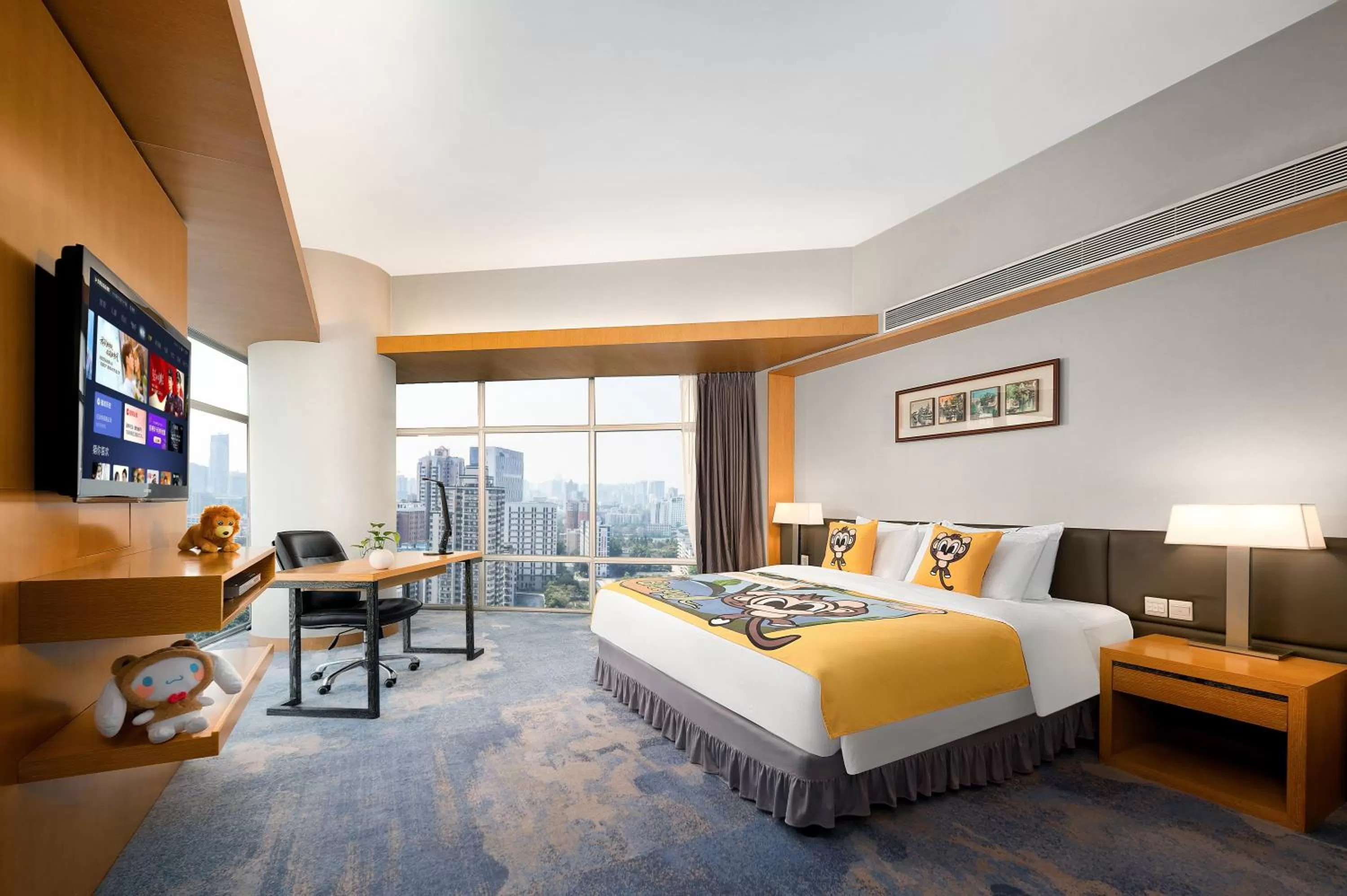 Bed in Jianguo Hotel Guangzhou