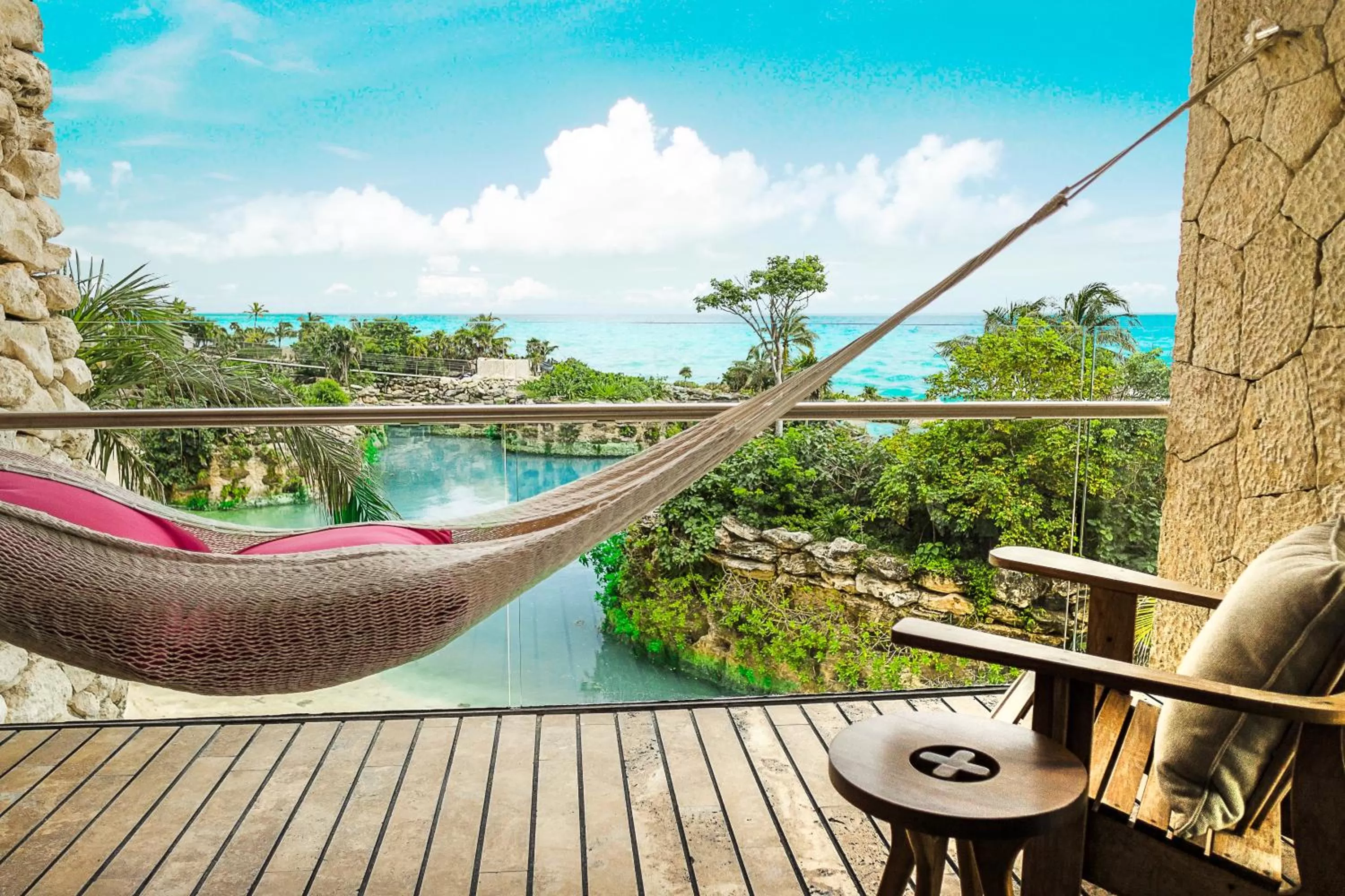 Balcony/Terrace in Hotel Xcaret Mexico All Parks All Fun Inclusive