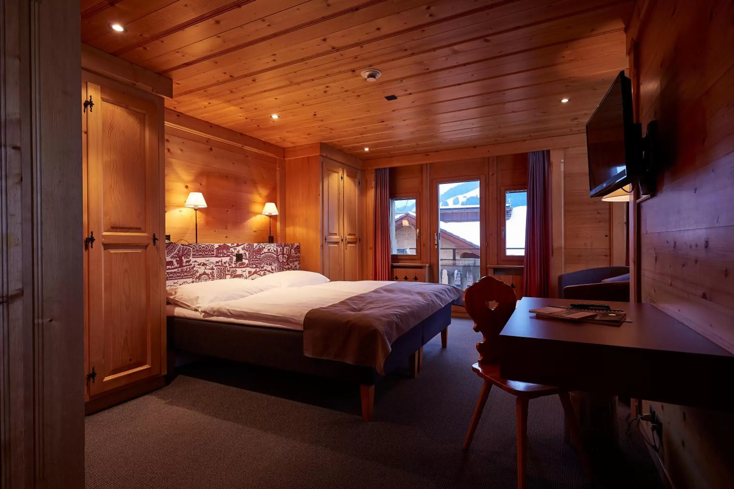 Bedroom, Bed in Hotel Landhaus
