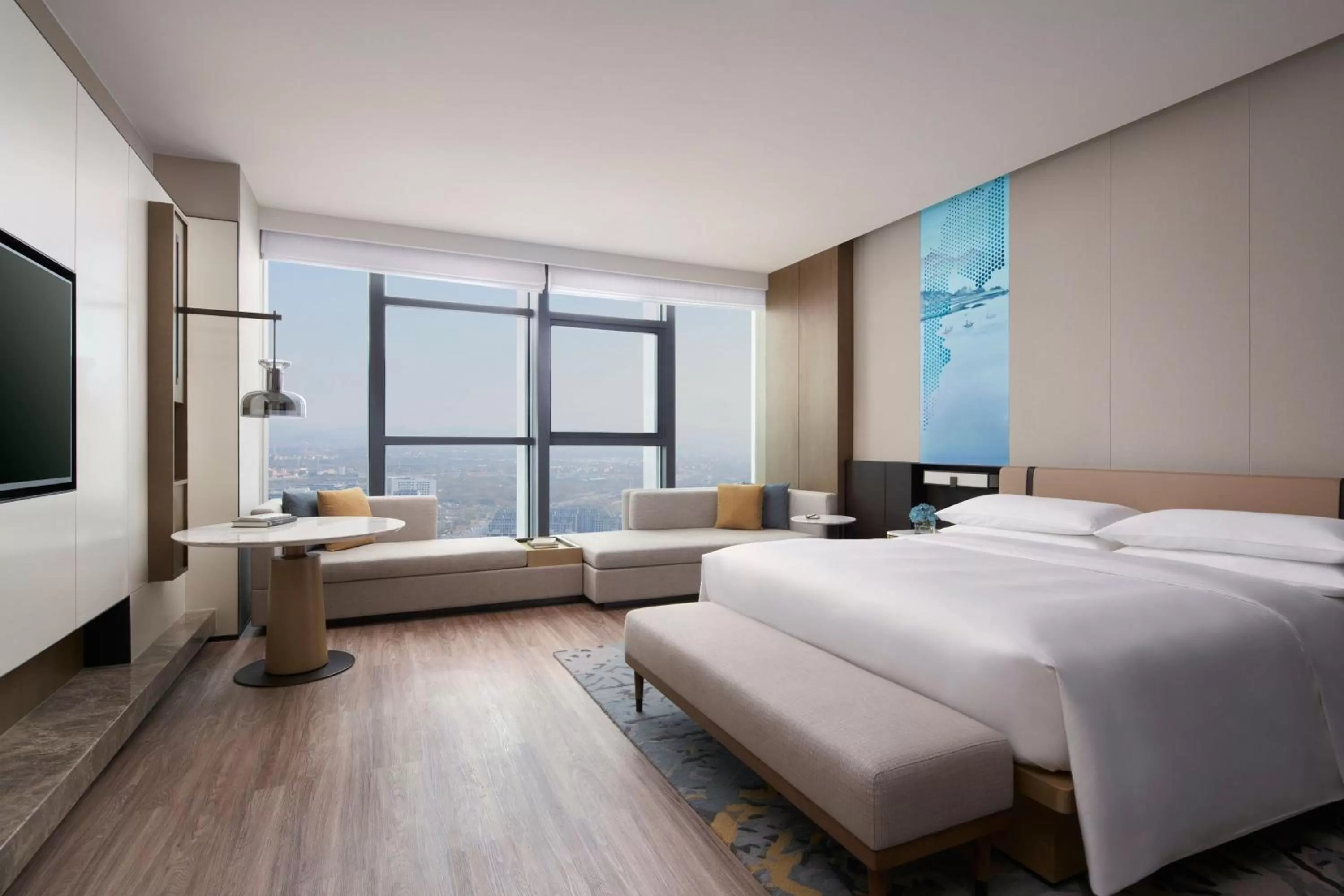 Bedroom, Bed in Jinhua Marriott Hotel