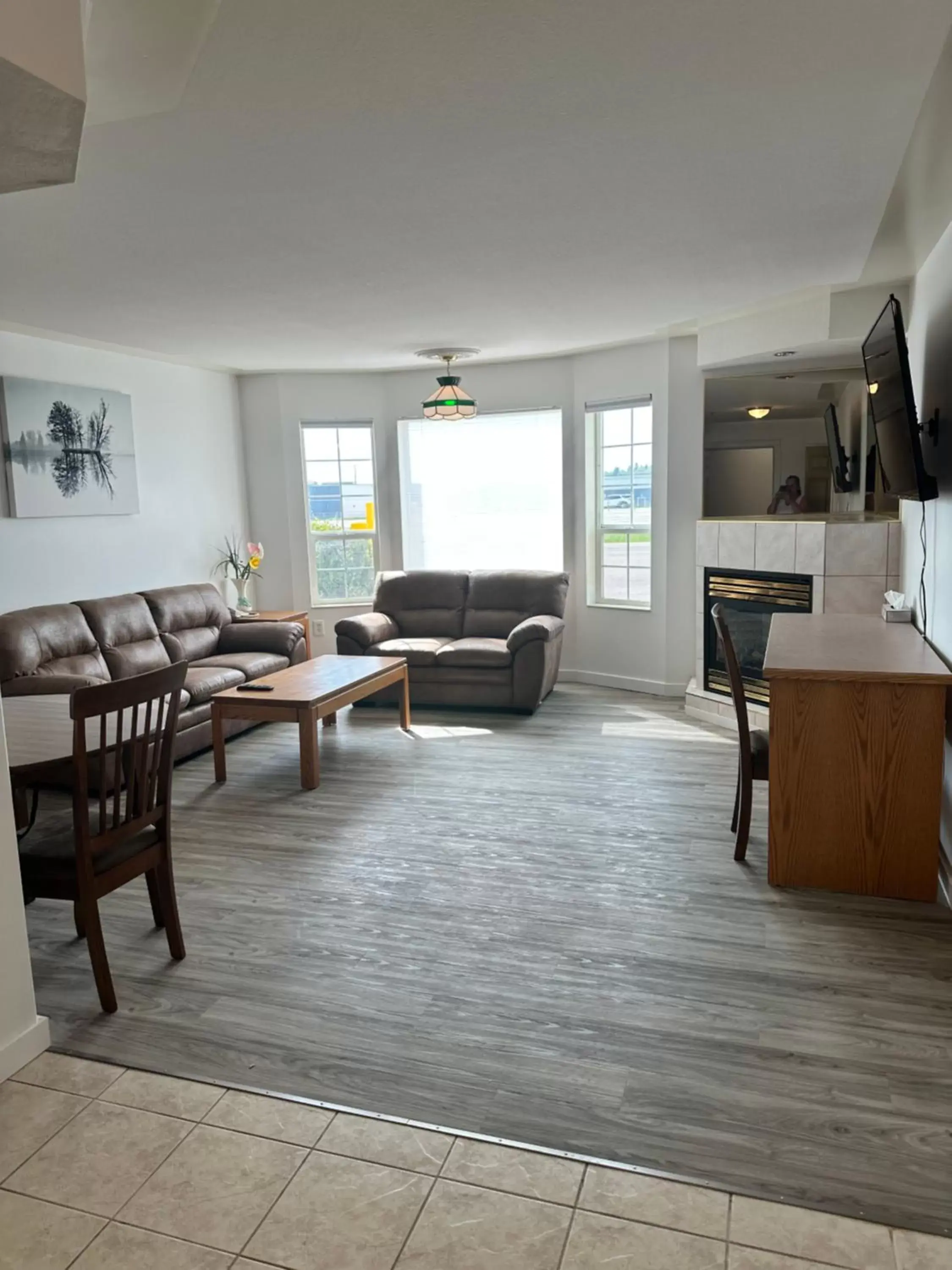 Living room in Western Budget Motel East Red Deer