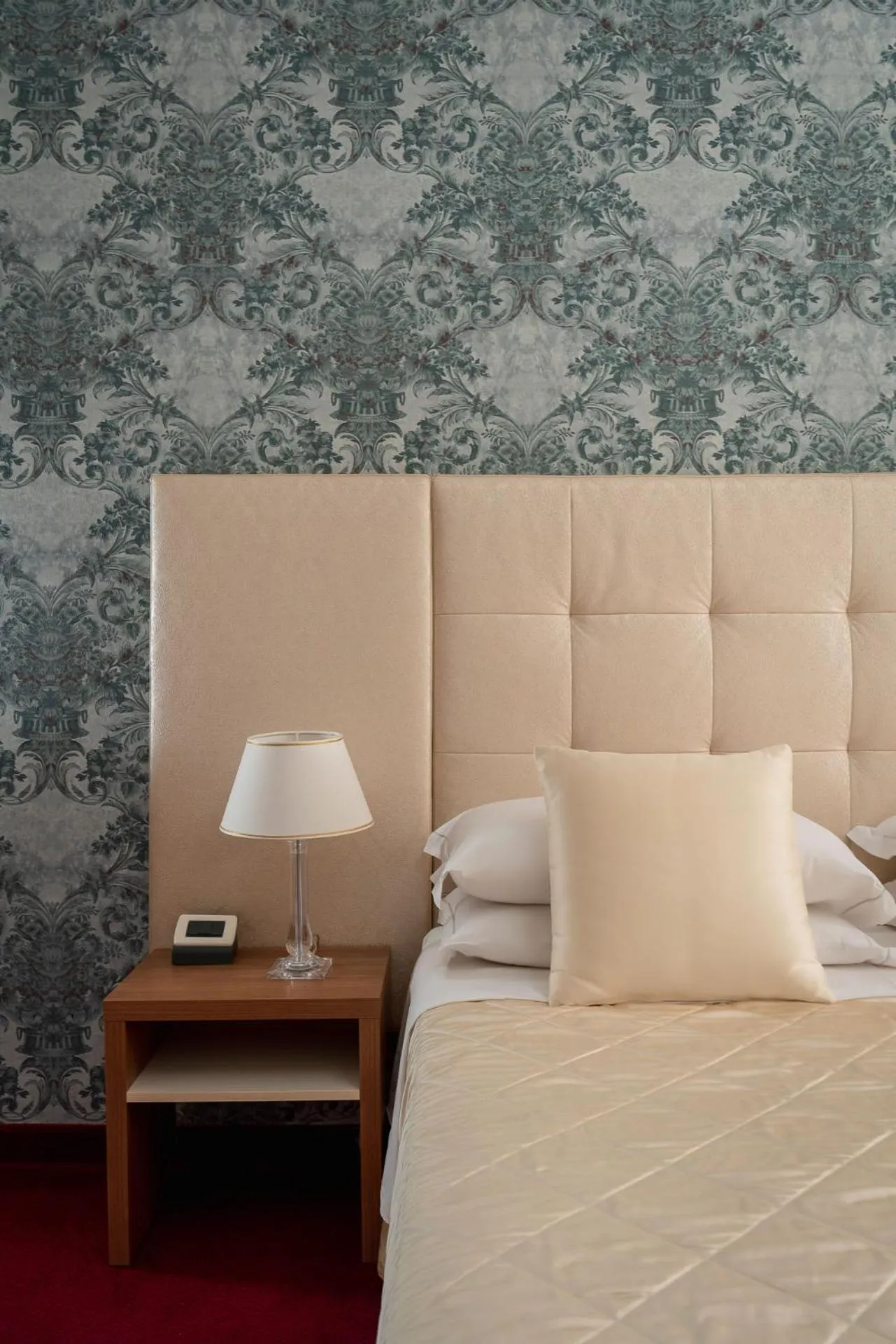 Decorative detail, Bed in Albergo Rossini 1936 Small & Charming