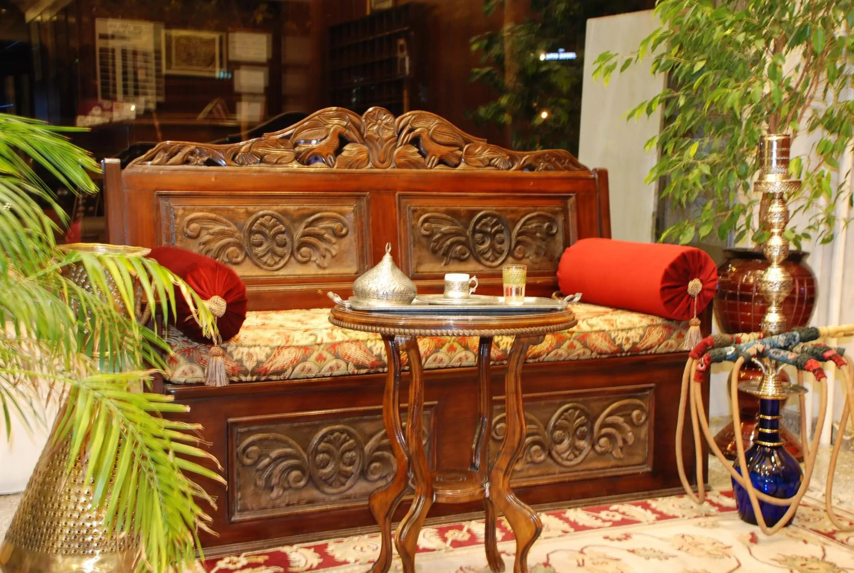 Seating area in Hotel Mithat