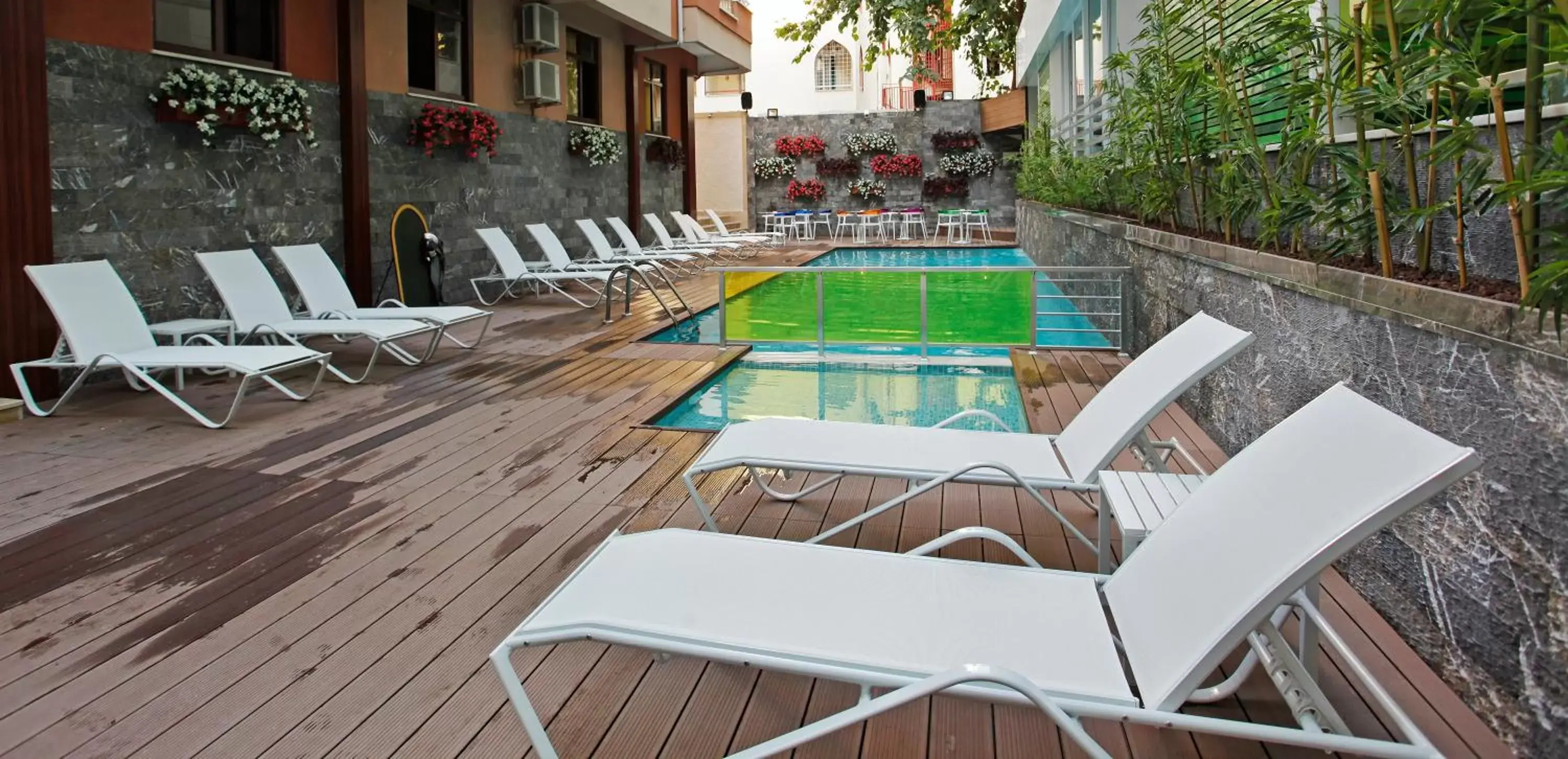 Property building, Swimming Pool in Kleopatra Suit Hotel