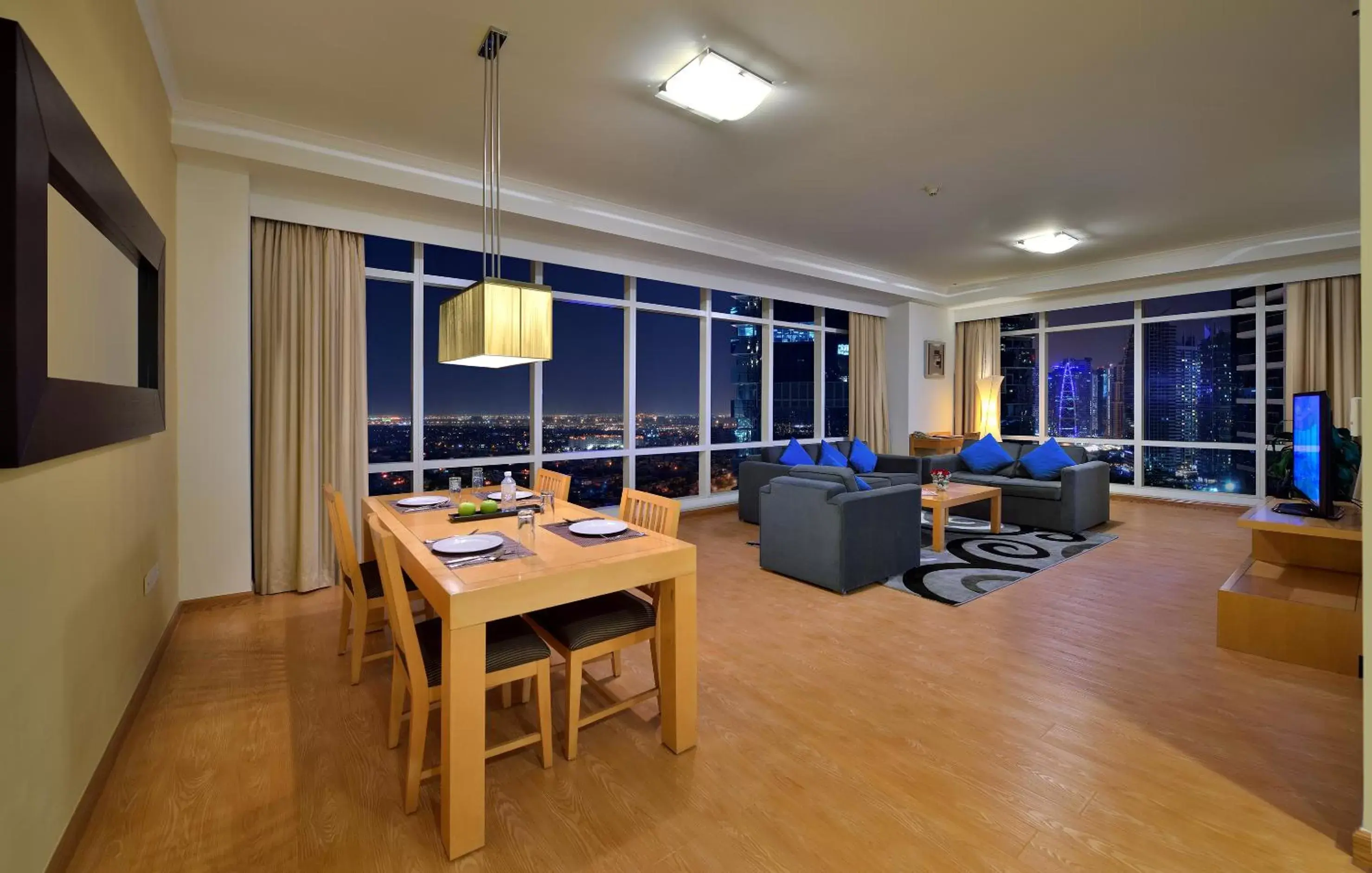 Living room in Oaks Liwa Heights Hotel Suites