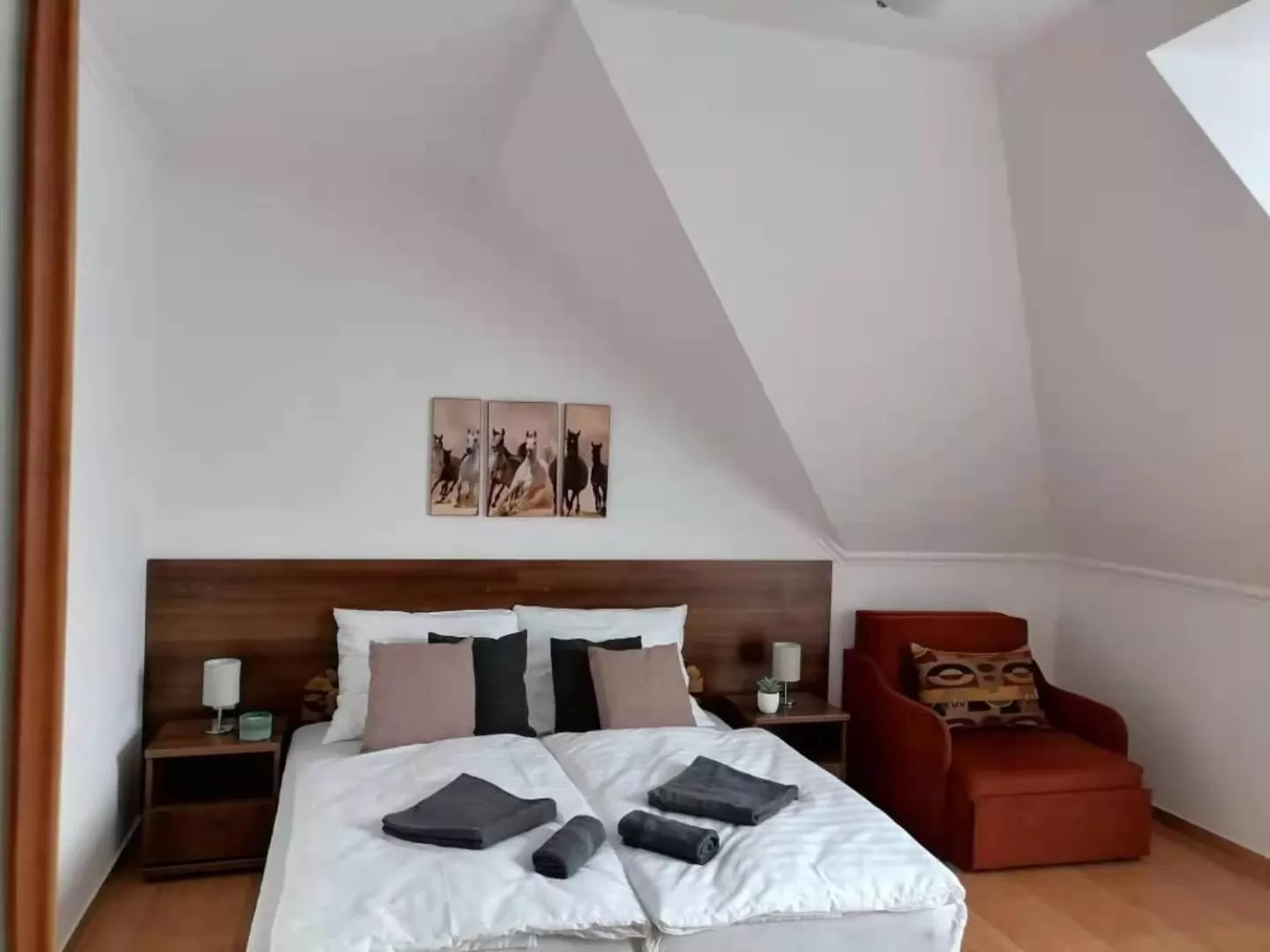 Bed in Aqua Oazis Apartman