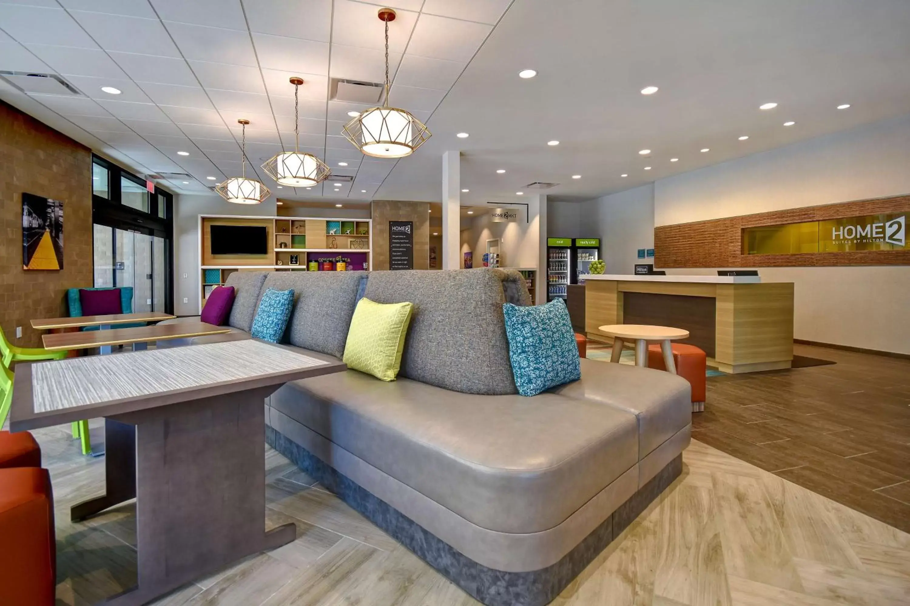 Lobby or reception in Home2 Suites By Hilton Boston South Bay Lobby or reception in Home2 Suites By Hilton Boston South Bay