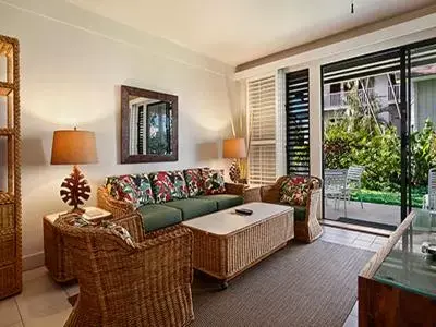 Seating Area in Kiahuna Plantation Resort Kauai by OUTRIGGER