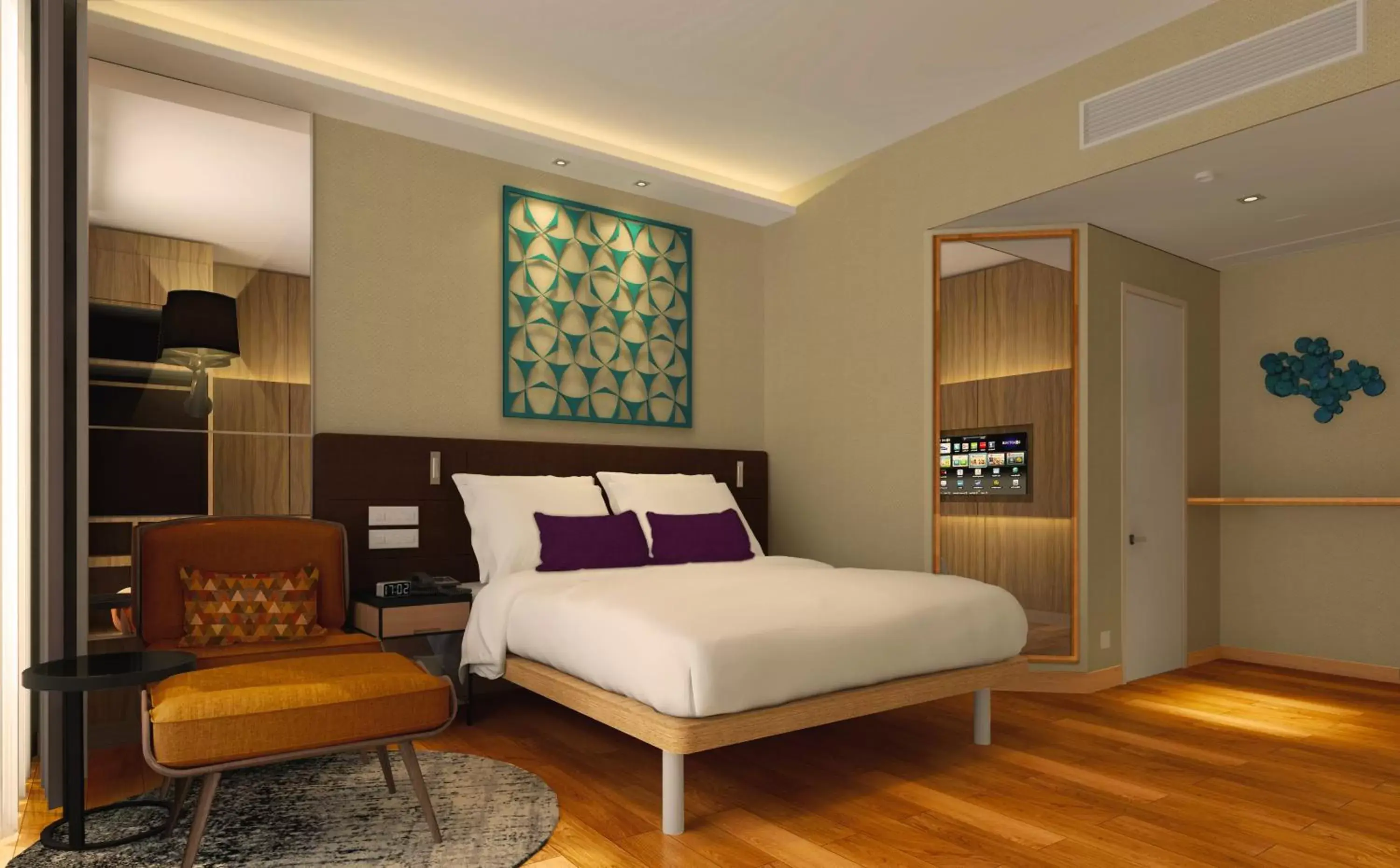 Bedroom in Mercure Singapore On Stevens