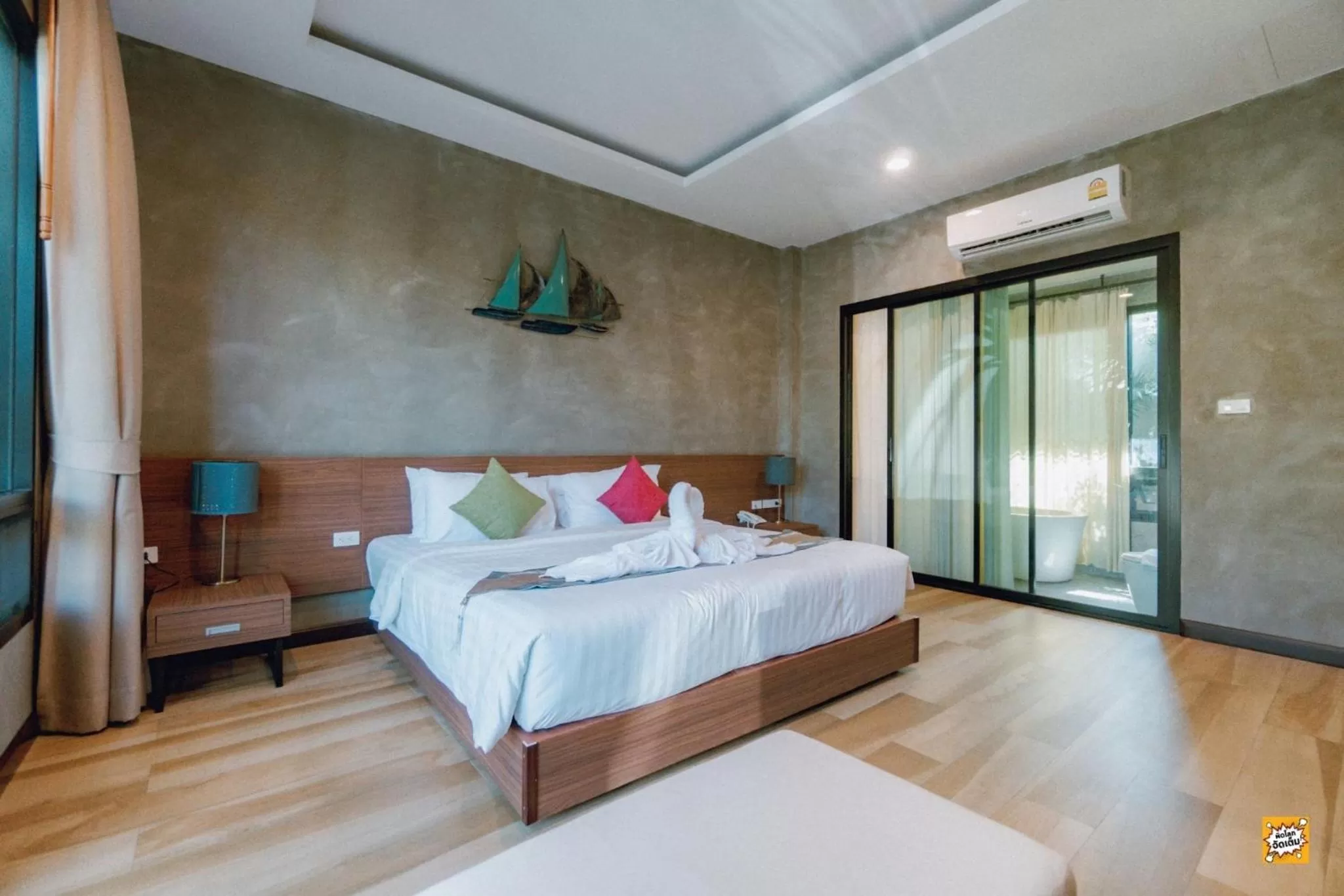 Bed in Blue River Resort