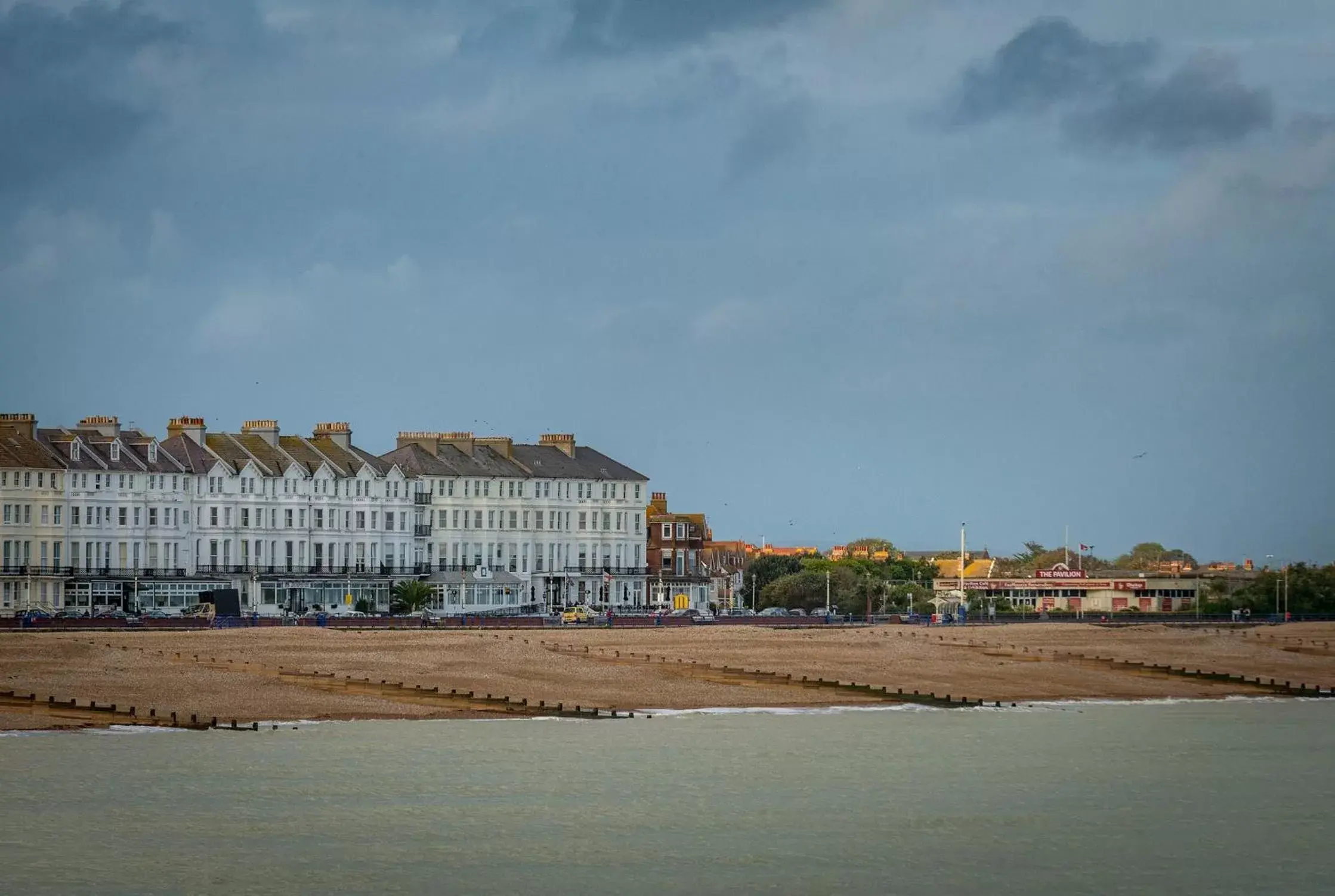 Beach, Property Building in Langham Hotel Eastbourne