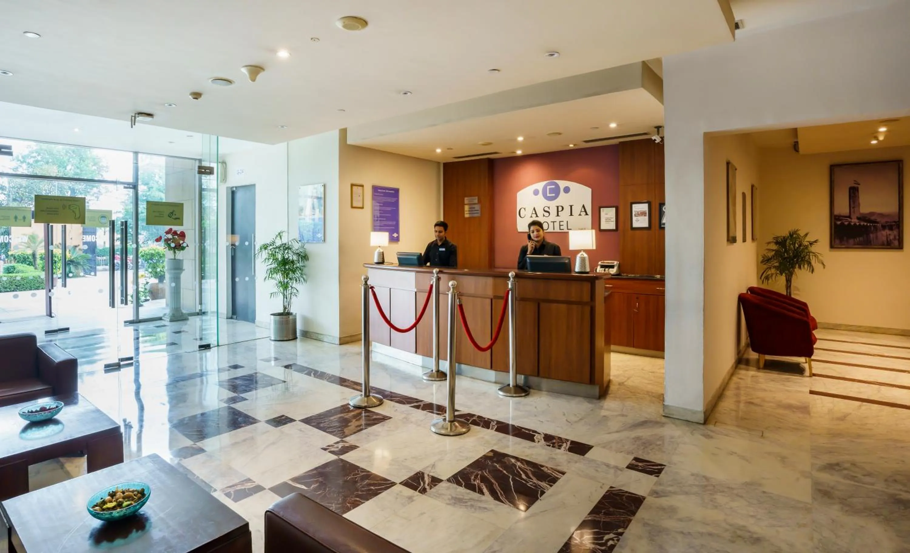 Lobby or reception in Caspia Hotel New Delhi
