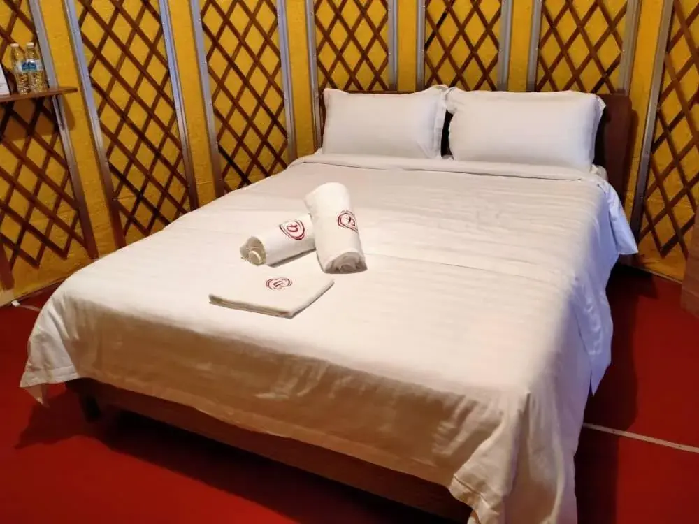 Bed in Rick Resort Teluk Intan