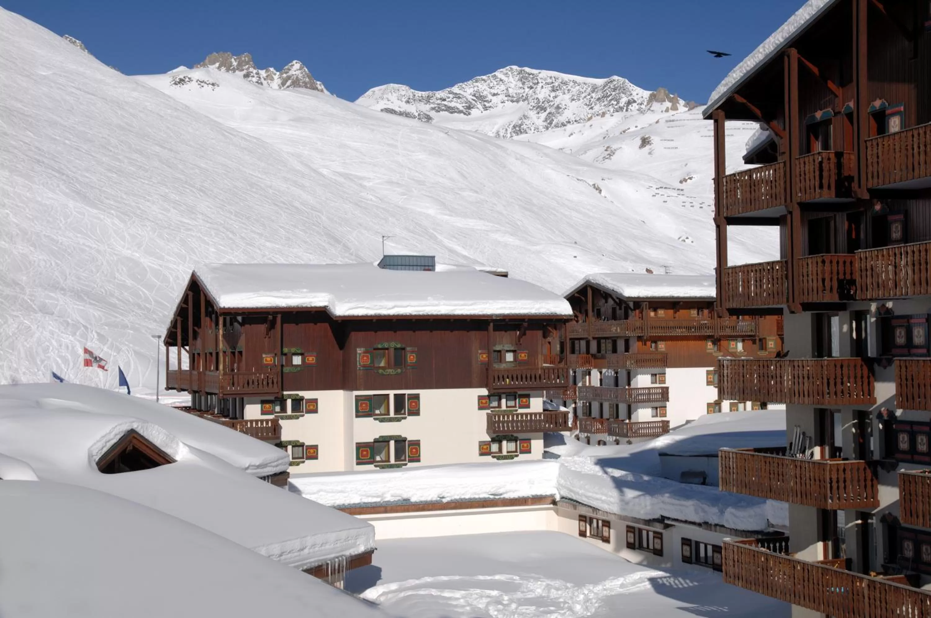 Property building, Winter in Odalys Chalet Alpina