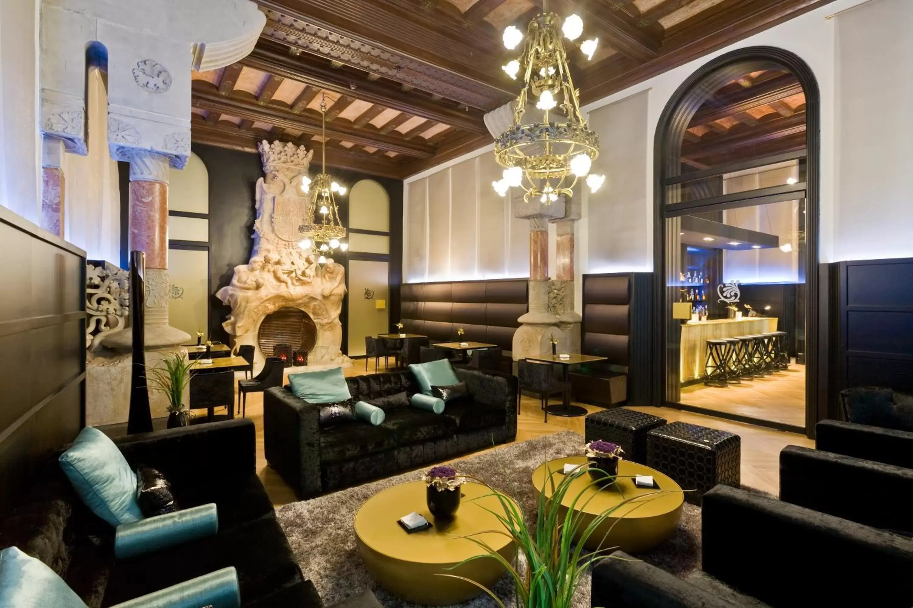 Lounge or bar, Lounge/Bar in Hotel España Ramblas