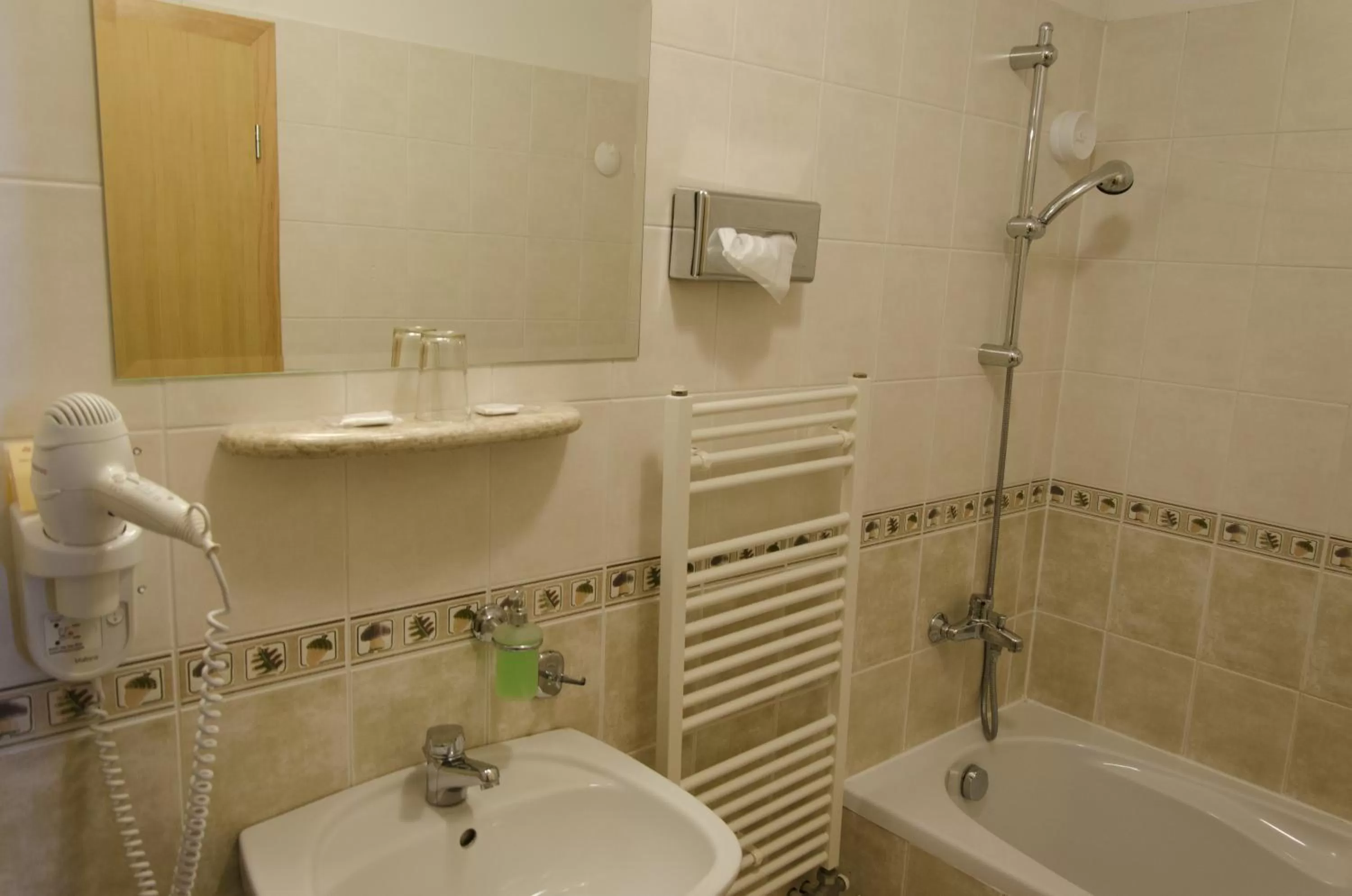 Shower in Hotel Villa Siesta