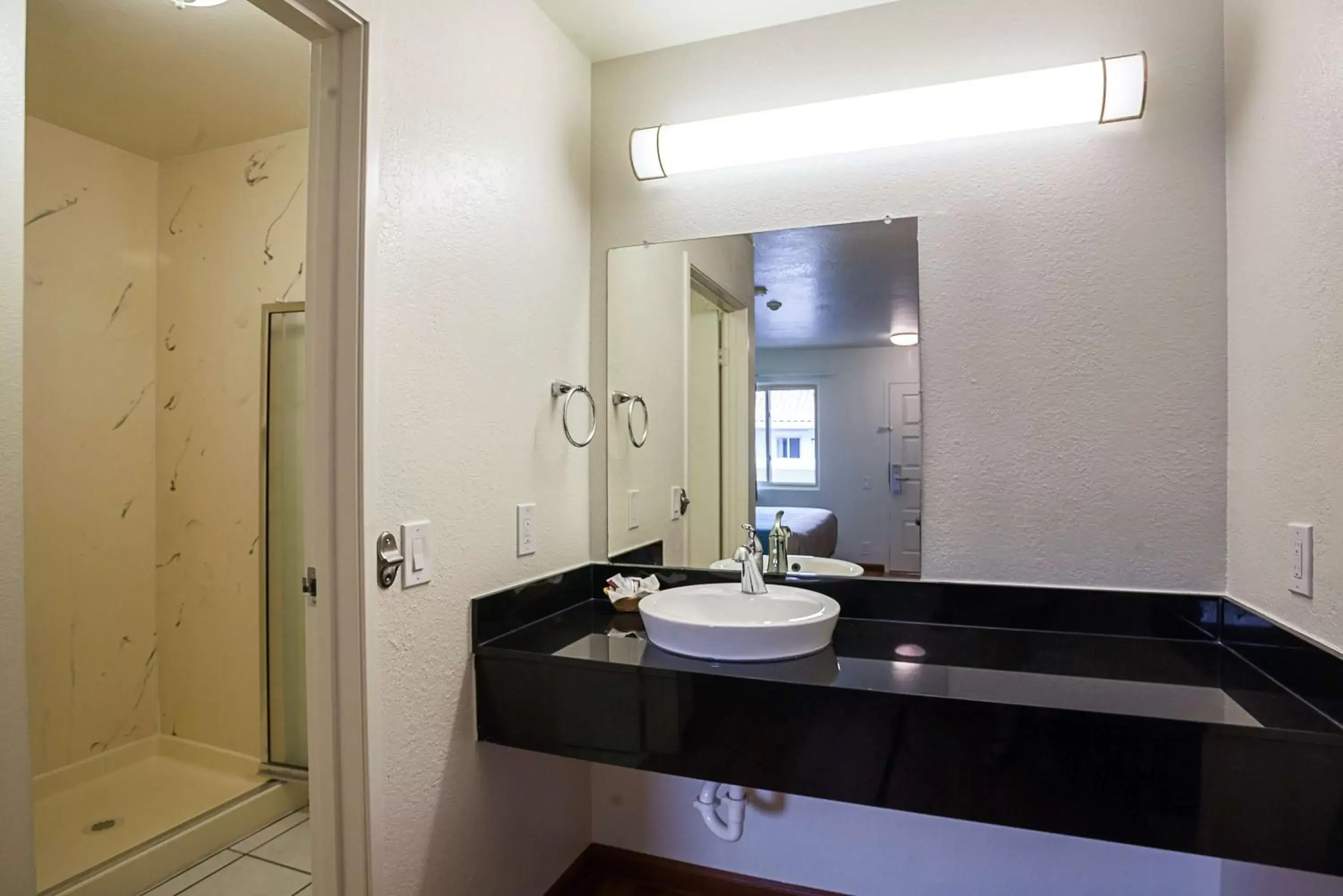 Shower, Bathroom in Motel 6-Ventura, CA - Downtown