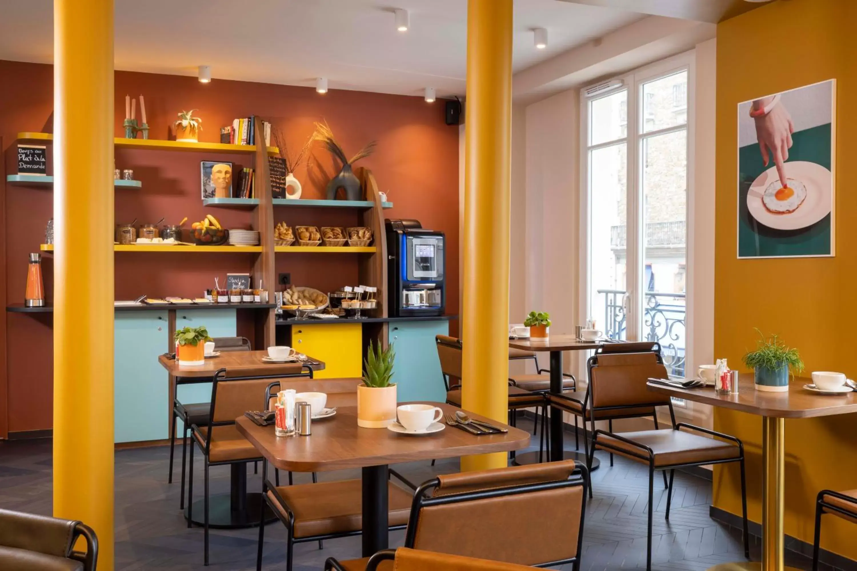 Breakfast, Restaurant/Places to Eat in Paris Art Hotel Quartier Latin by Malone
