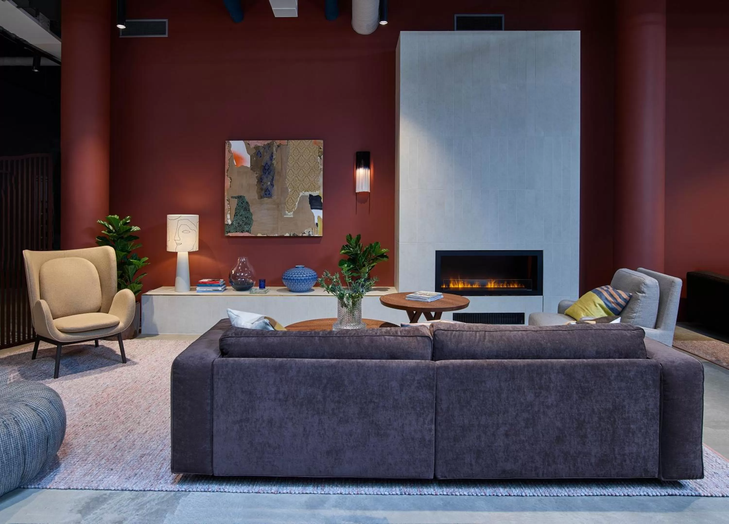 Seating area in Clarion Collection Hotel Tapetfabriken