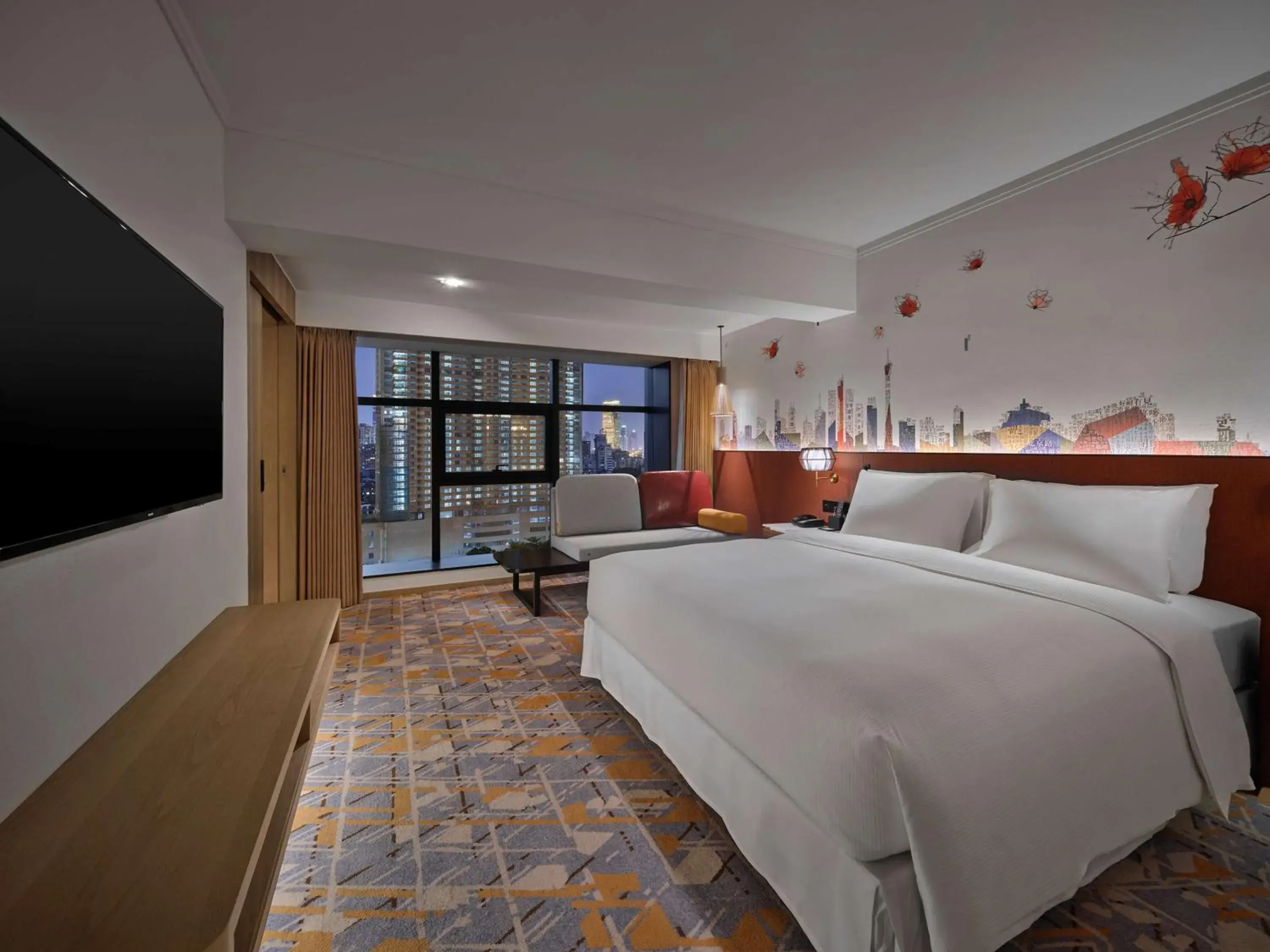 Bed in Hilton Garden Inn Guangzhou Tianhe
