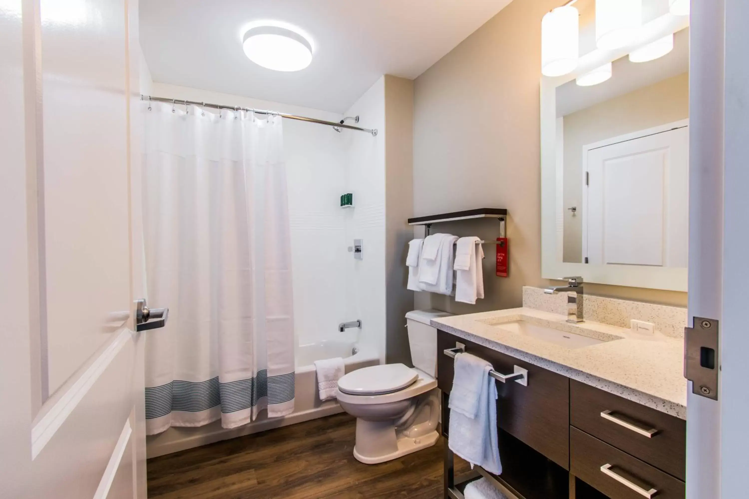 Bathroom in TownePlace Suites by Marriott Evansville Newburgh