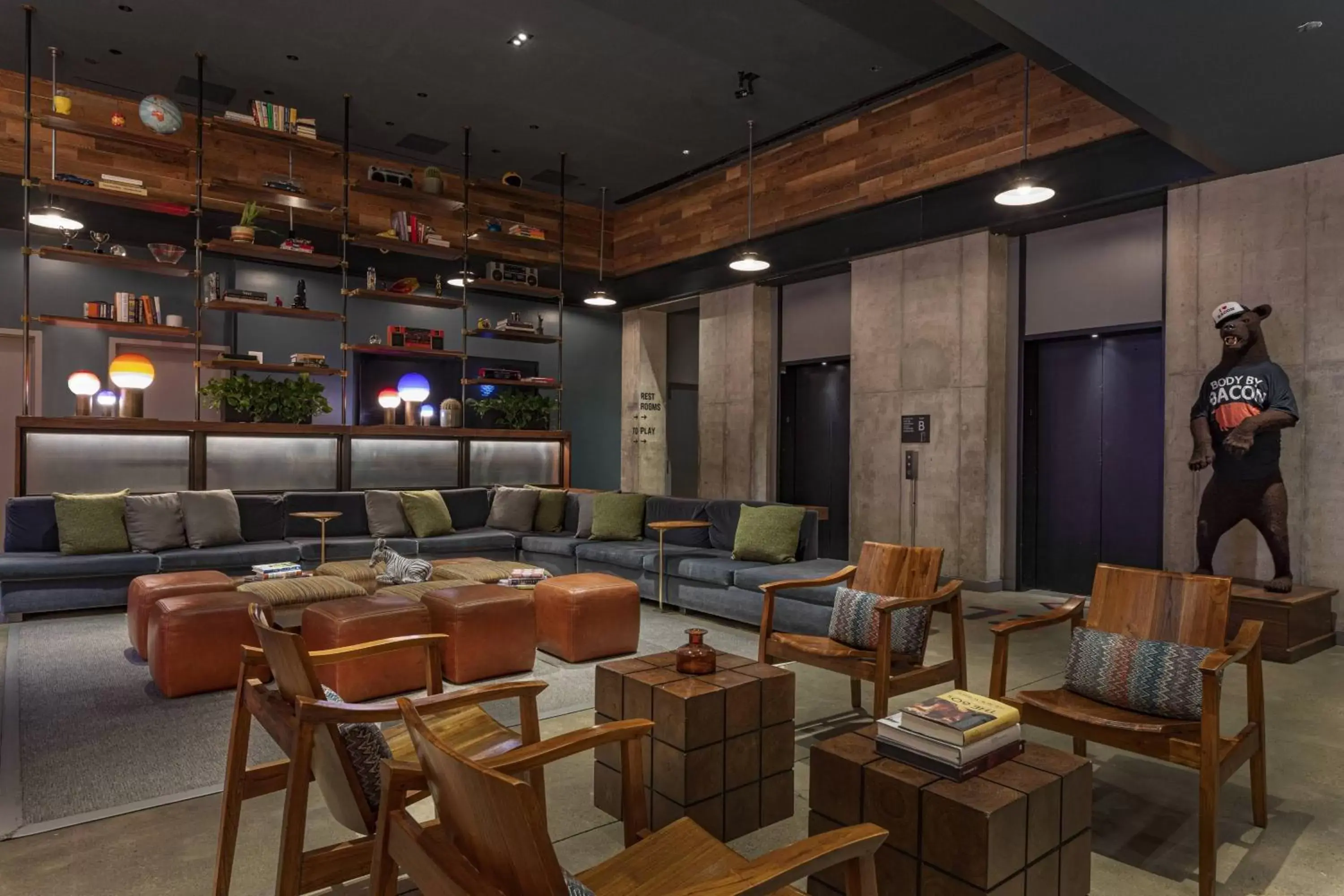 Area and facilities, Lounge/Bar in Moxy NYC Downtown