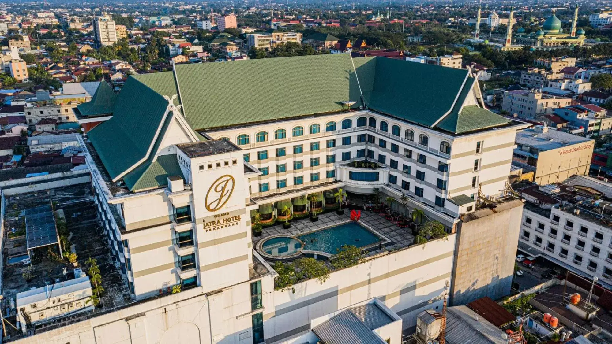 Property building, Bird's-eye View in Grand Jatra Hotel Pekanbaru