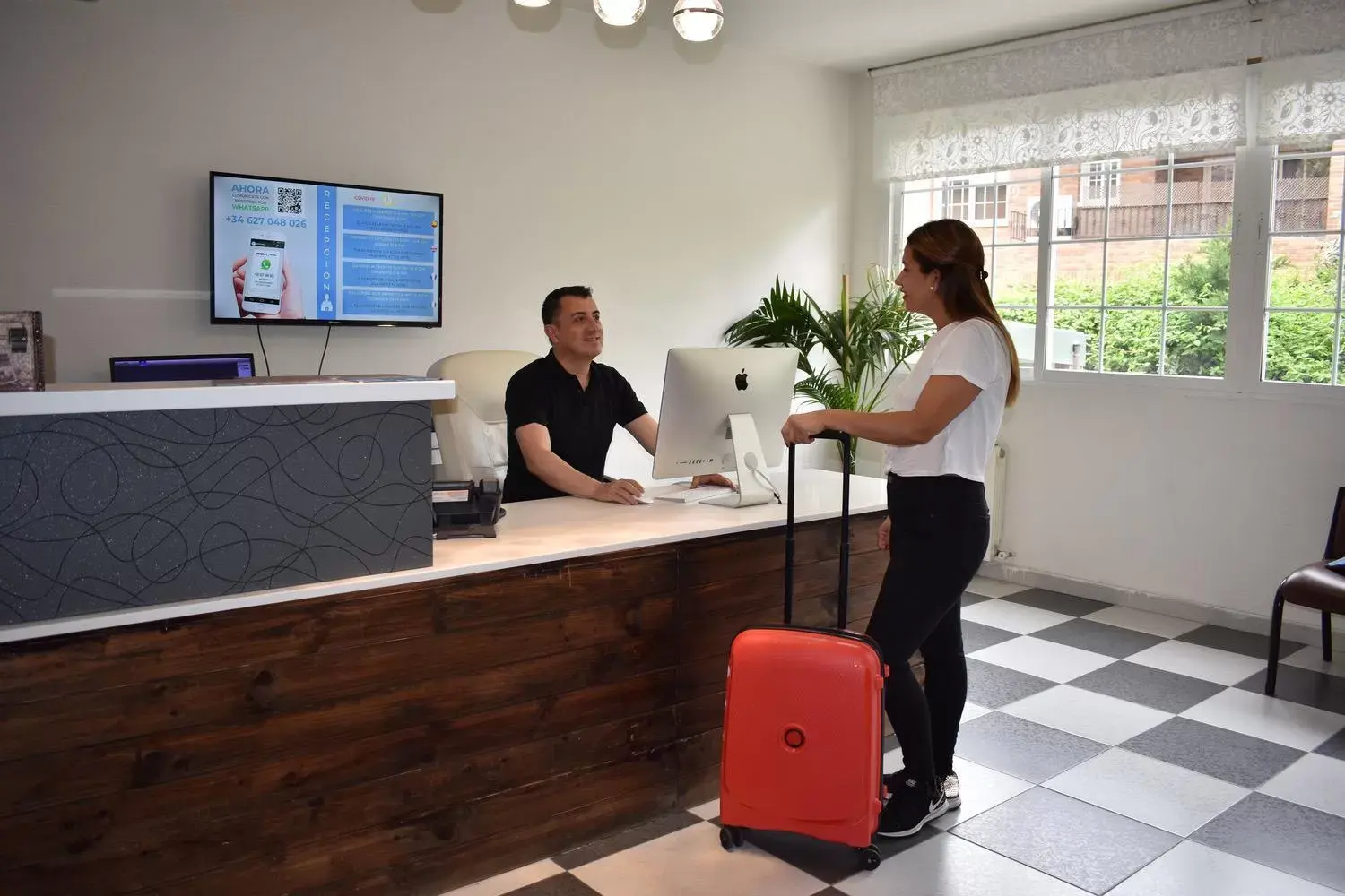 Lobby or reception in Hotel El Ancla