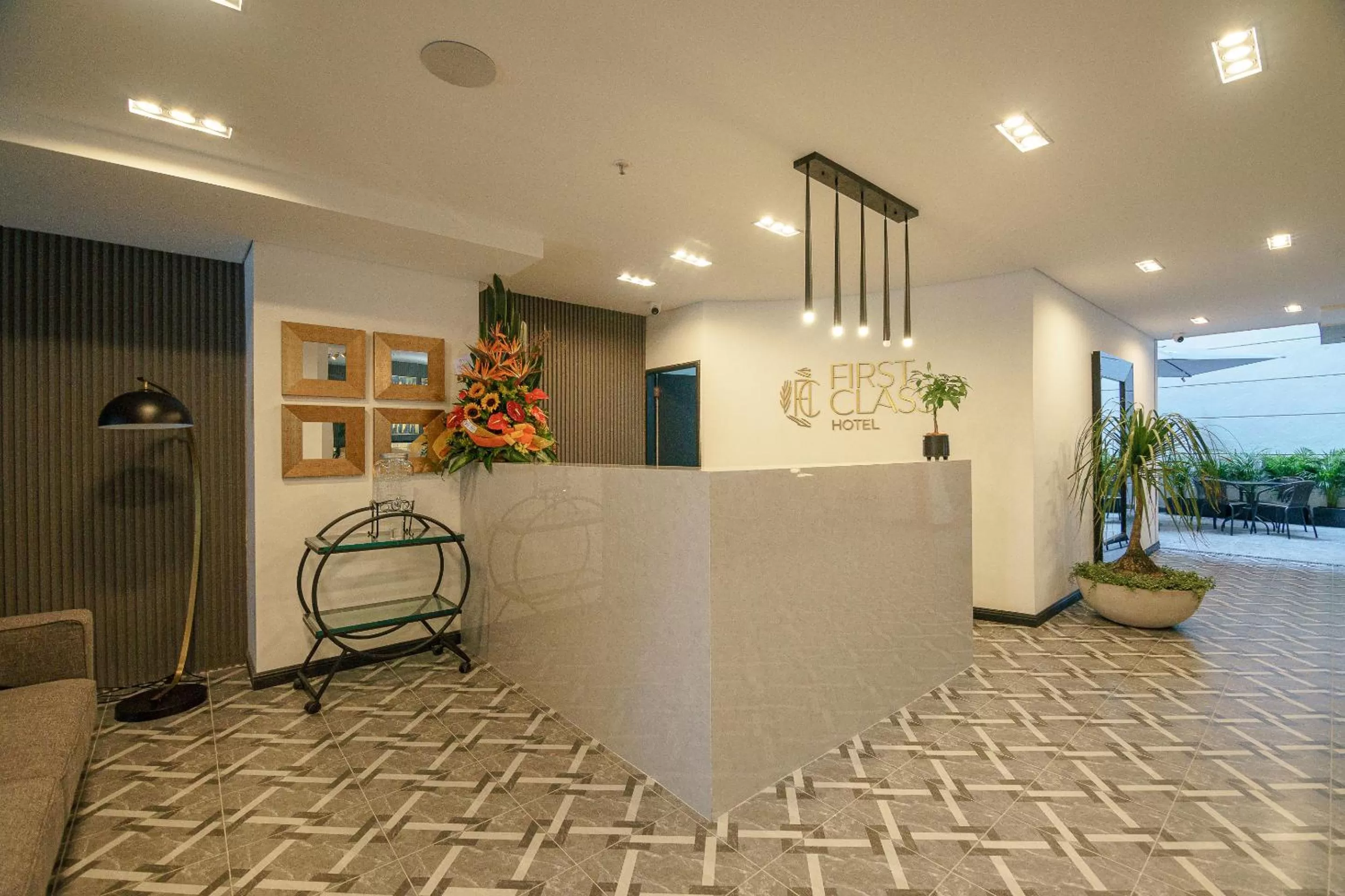 Lobby or reception in First Class Hotel