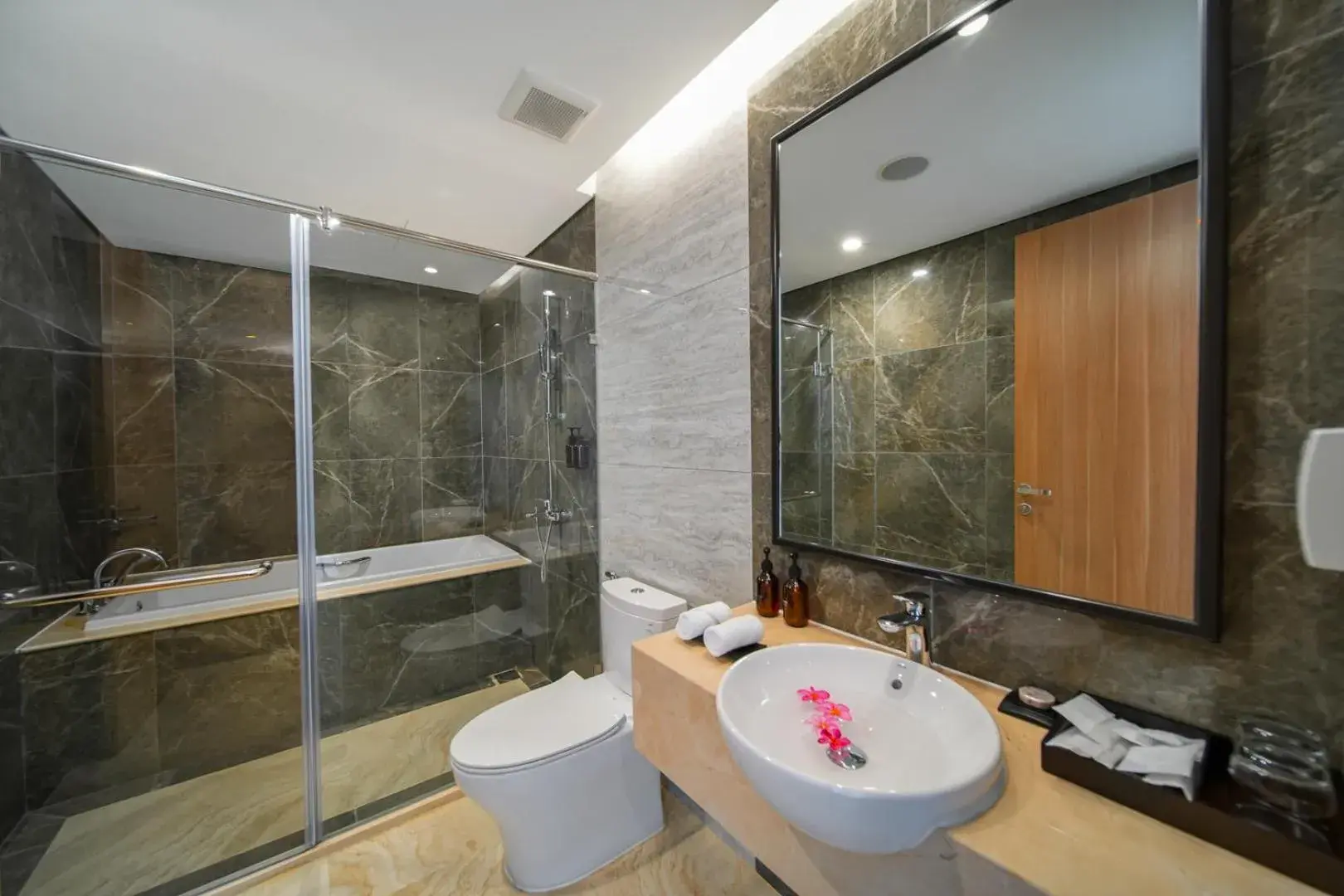 Shower, Bathroom in Wyndham Garden Grandworld Phu Quoc
