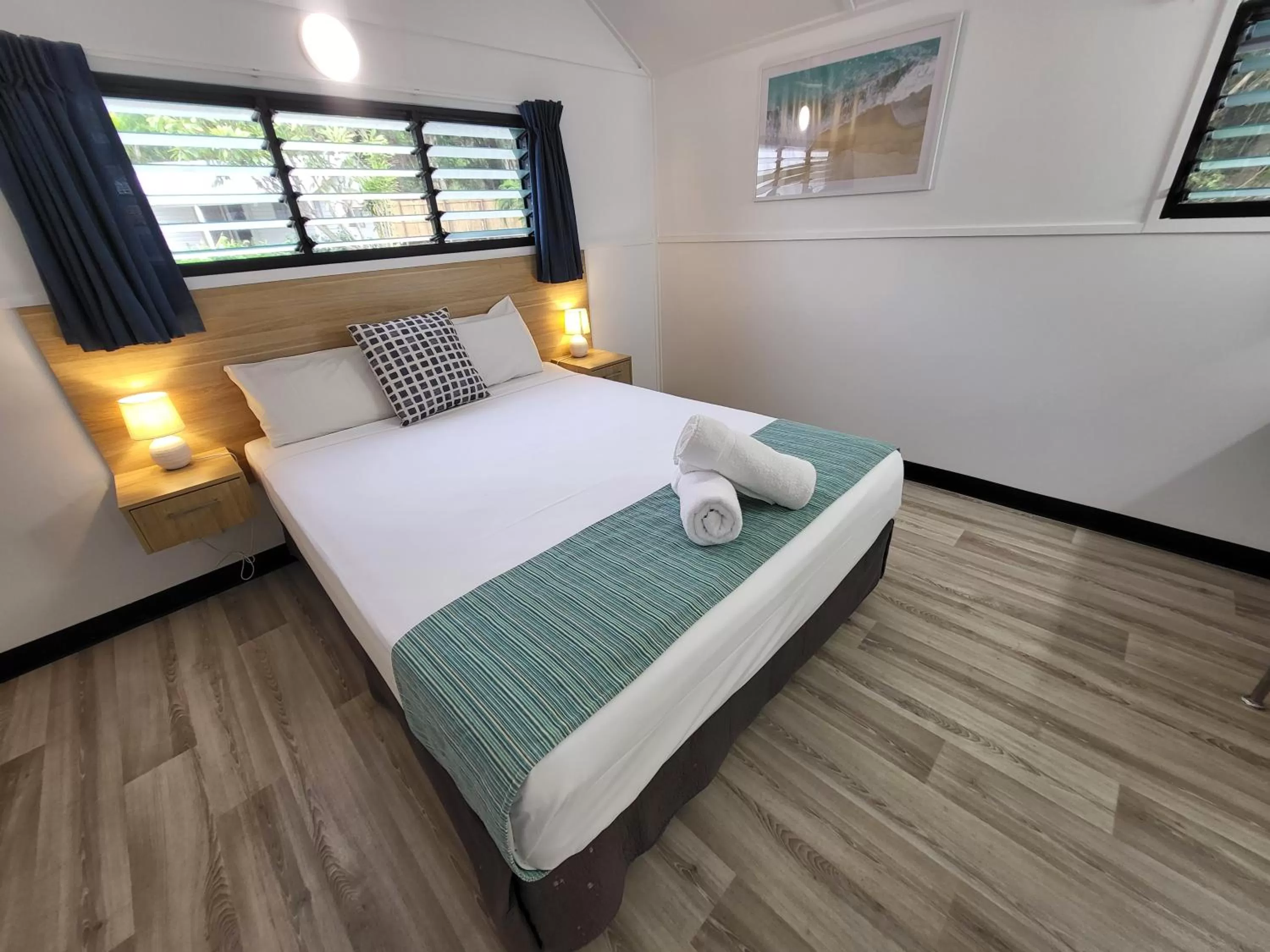 Bed in Ellis Beach Oceanfront Holiday Park