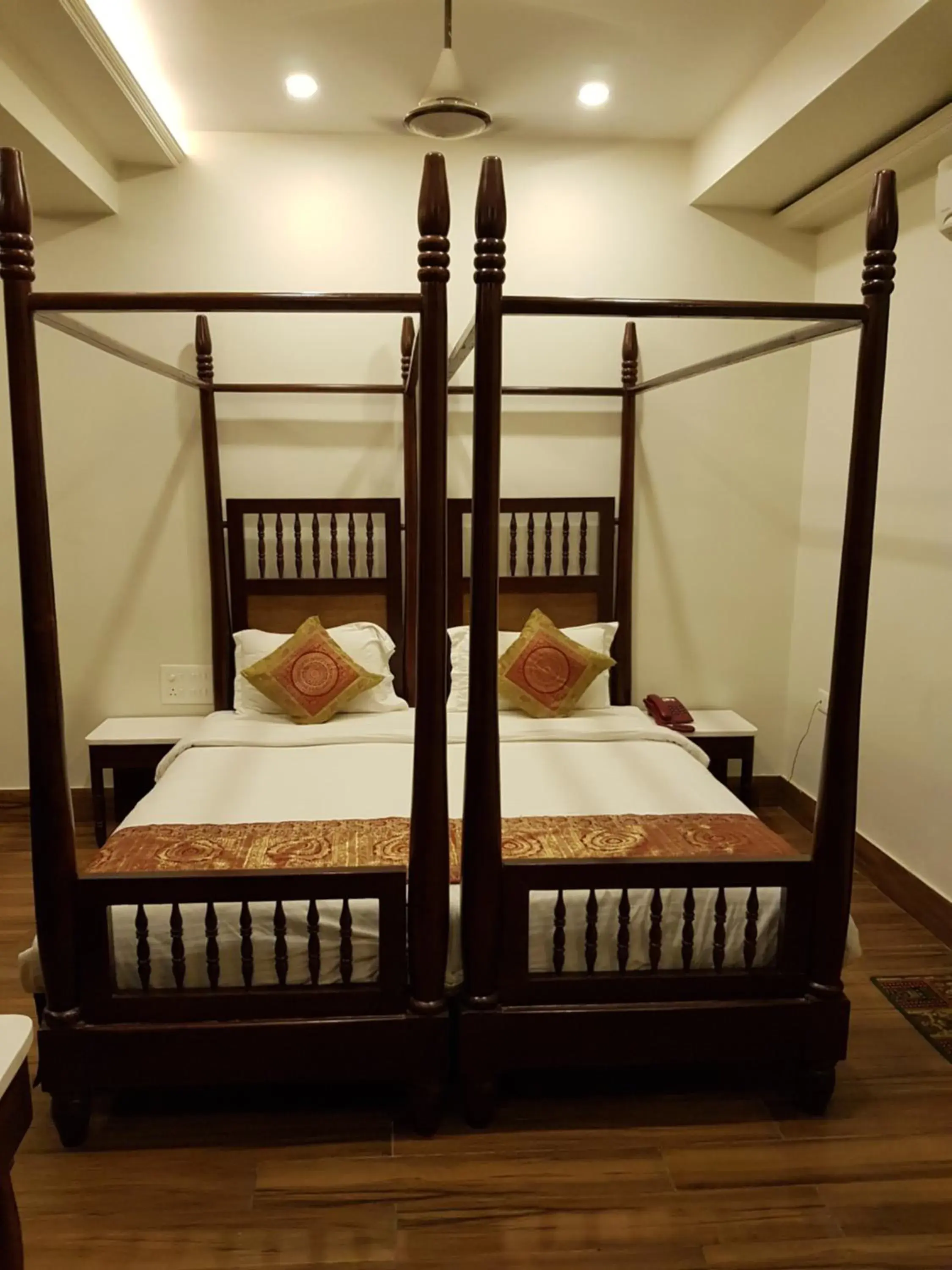 Bed in Hotel Banaras Haveli