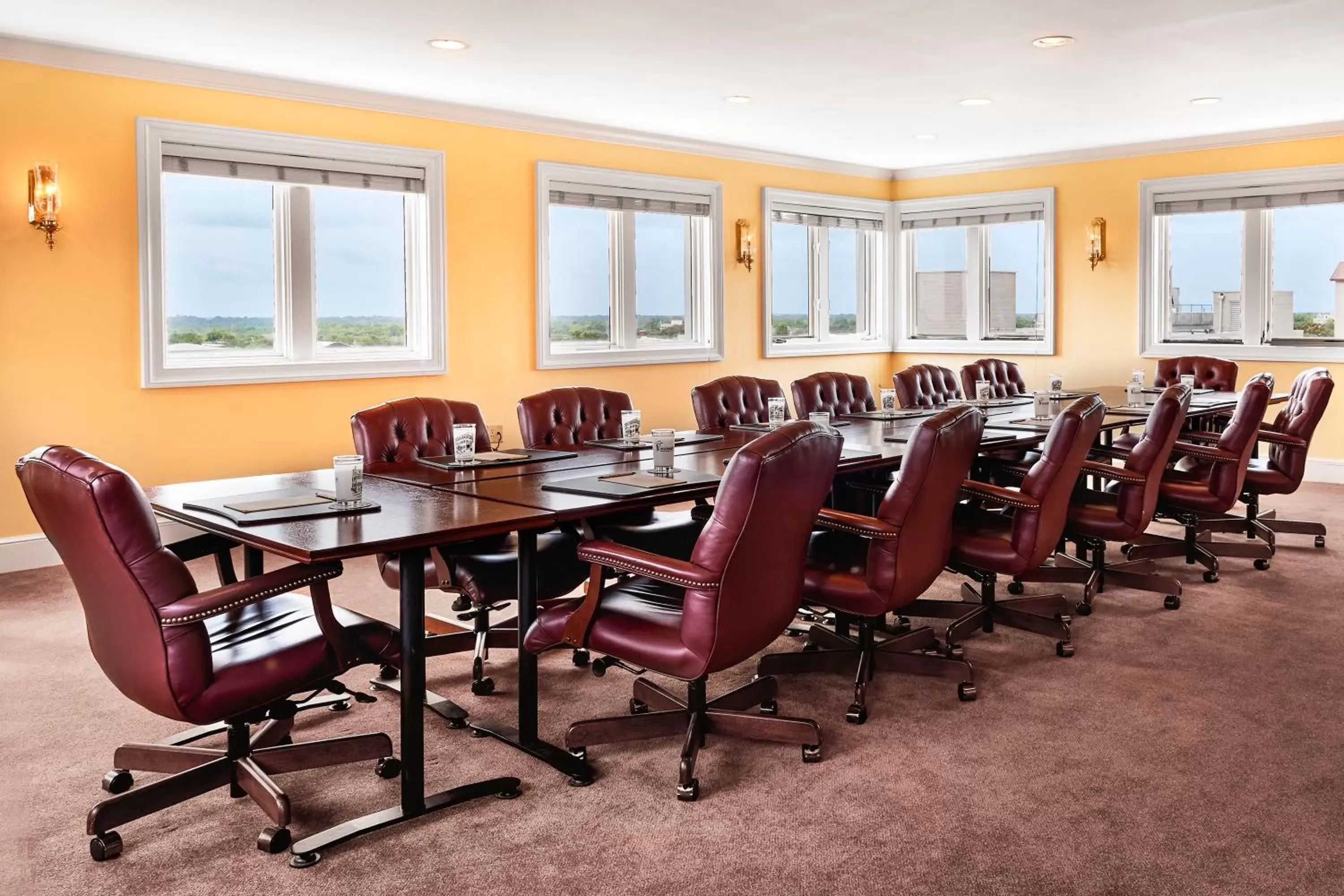 Seating area in Planters Inn on Reynolds Square