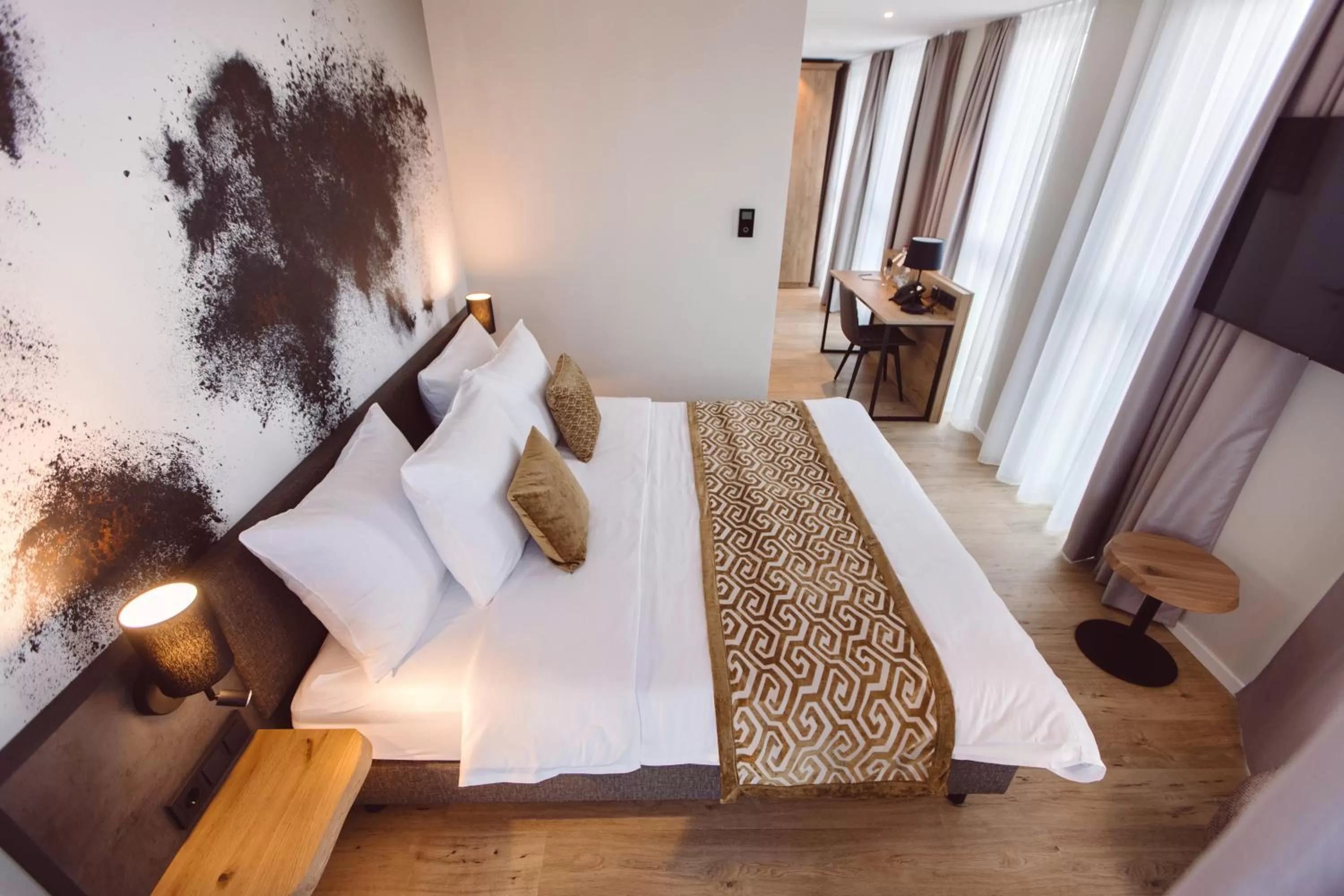 Bed in Hotel Libertas elements pure